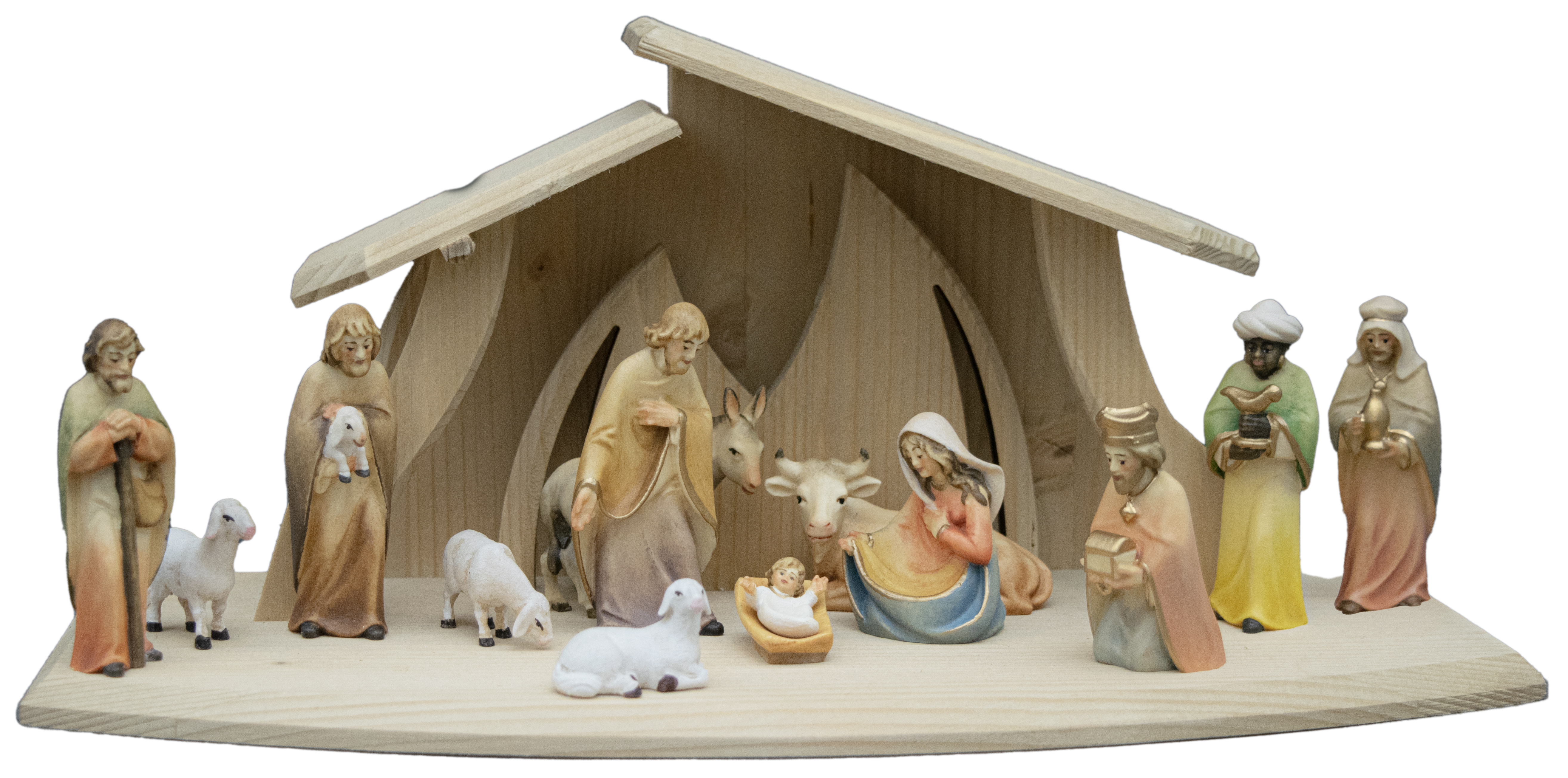 Stall Altea mit Kaledos Krippenfiguren 14tlg.