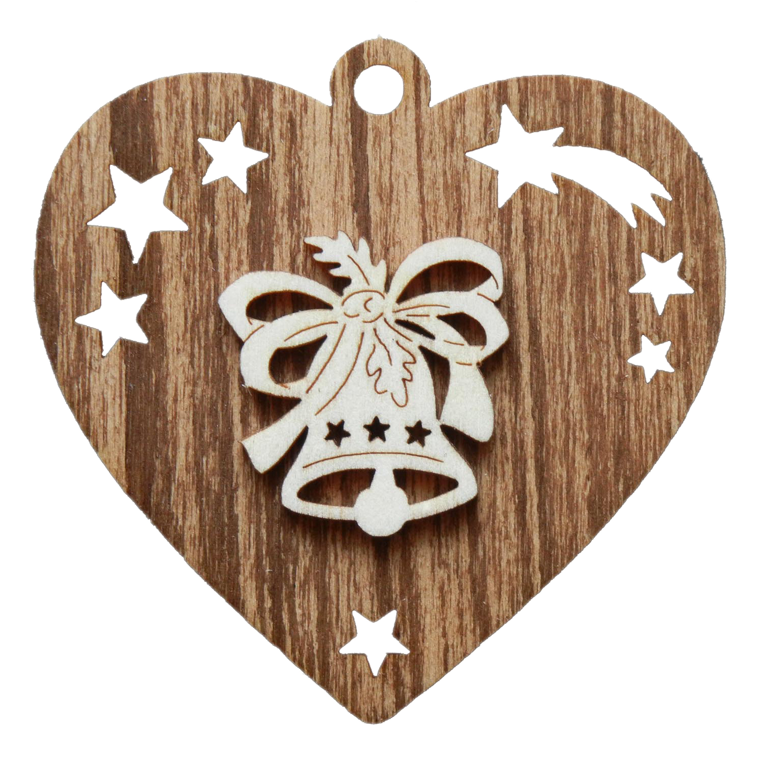 Glocke auf Herz Beidseitig