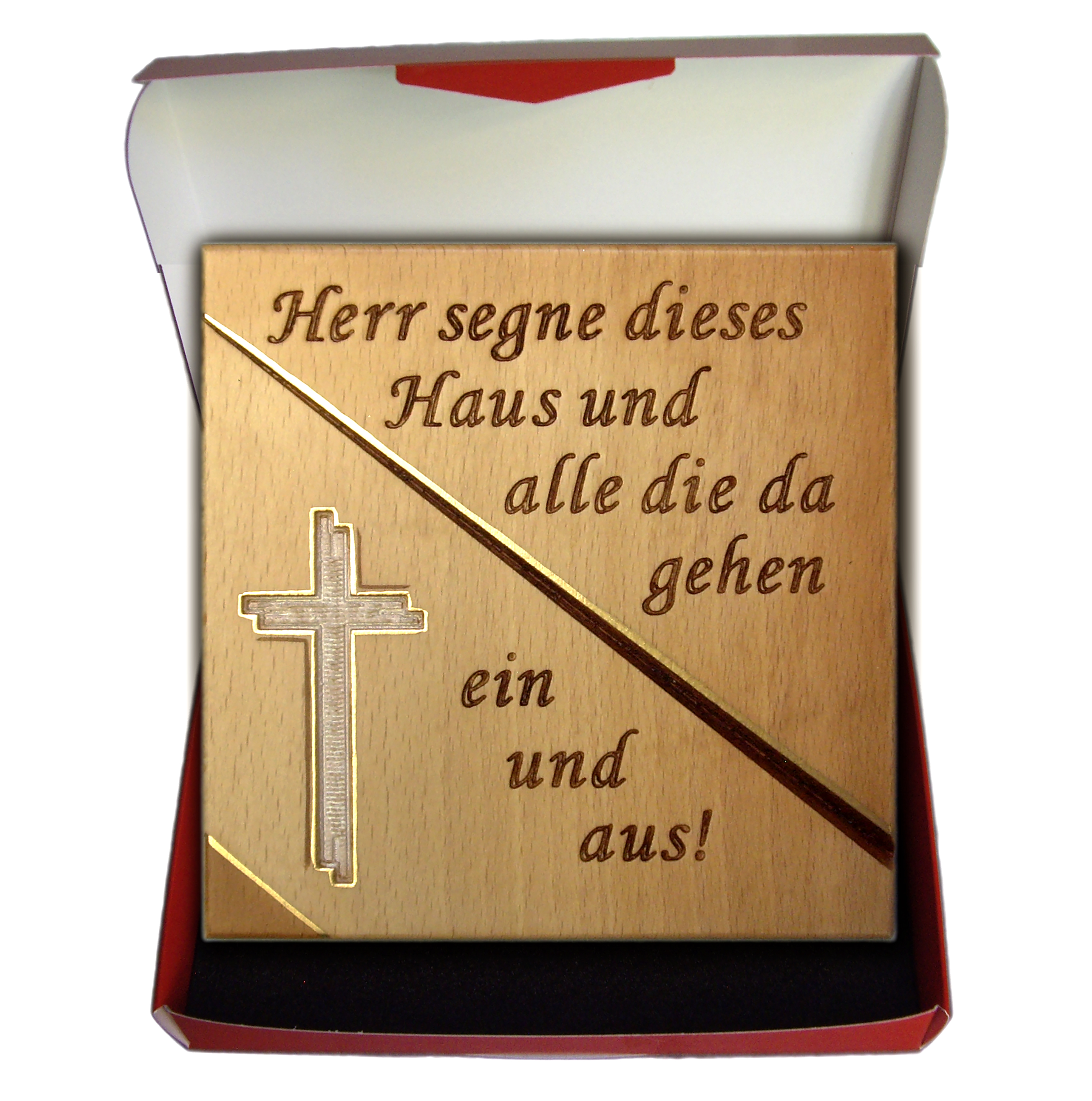 Geschnitztes Haussegen Kreuz