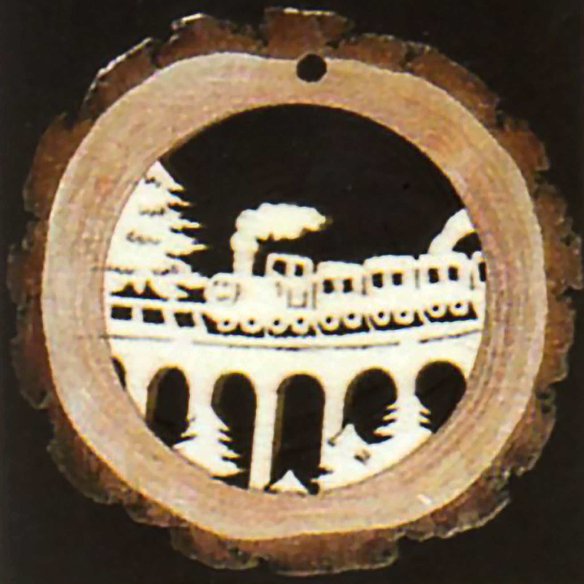 Rindenoptik-Lokomotive