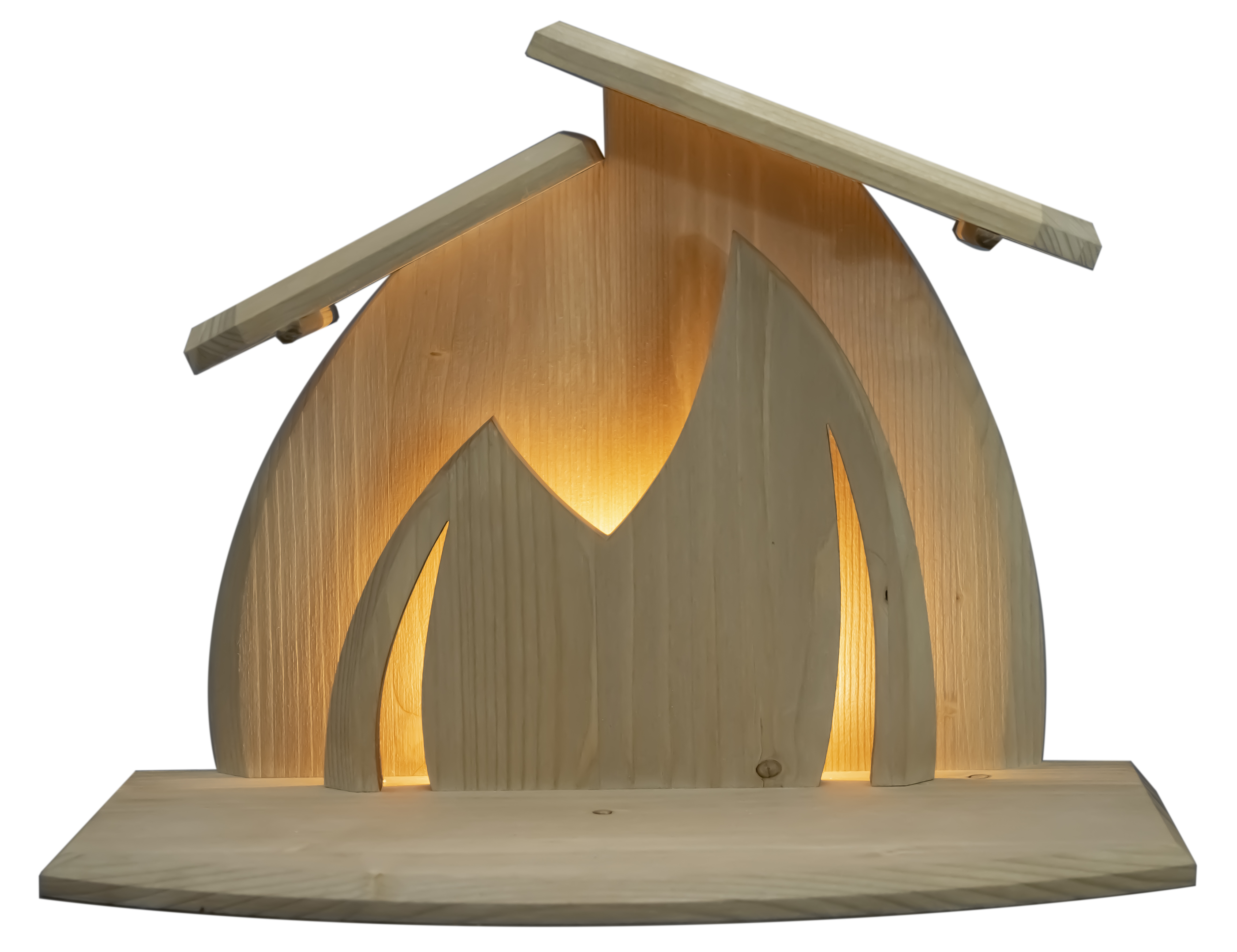 LED Familienstall Altea für Krippenfiguren Aram