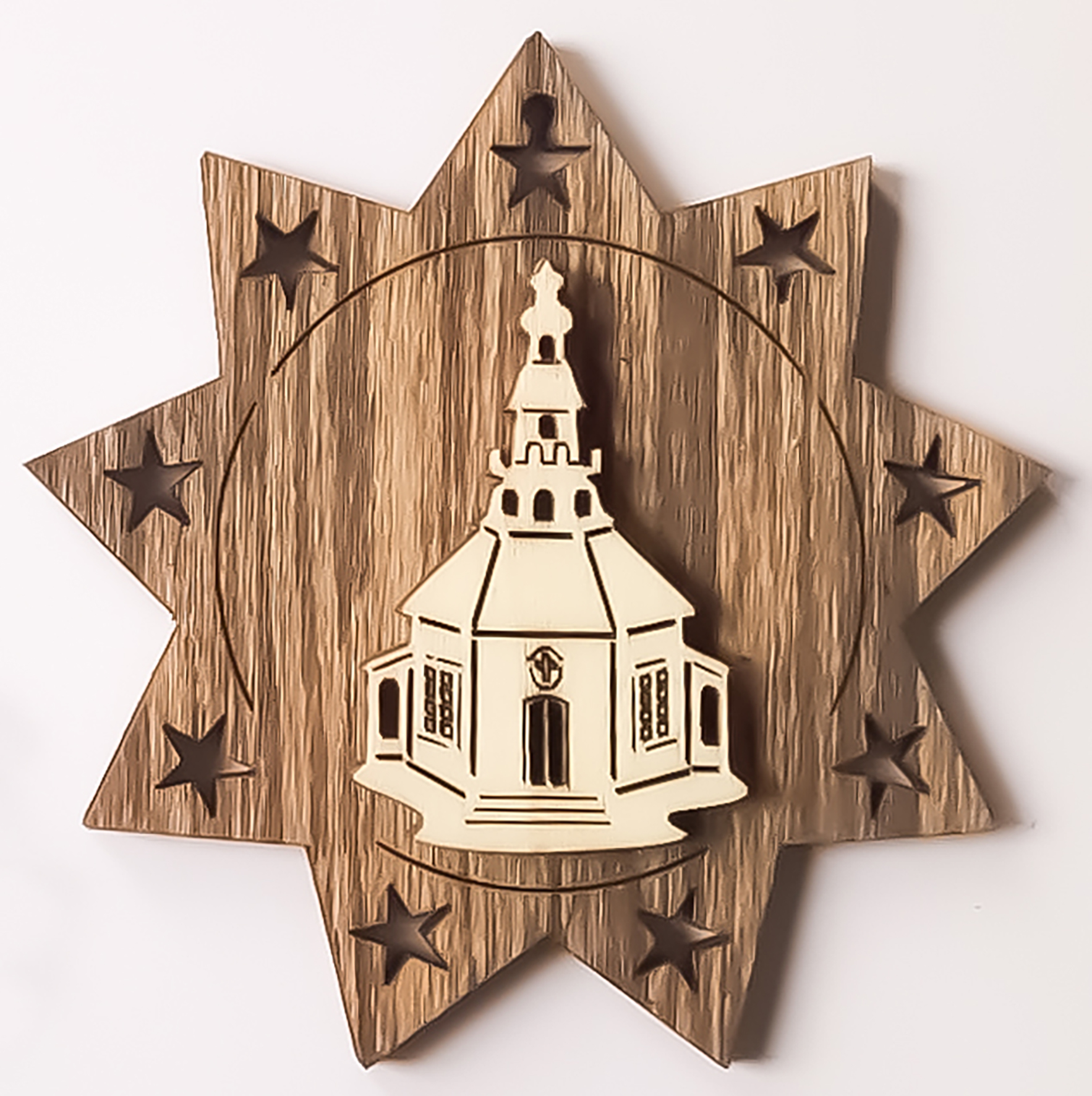 Seiffnerkirche auf Stern beidseitig