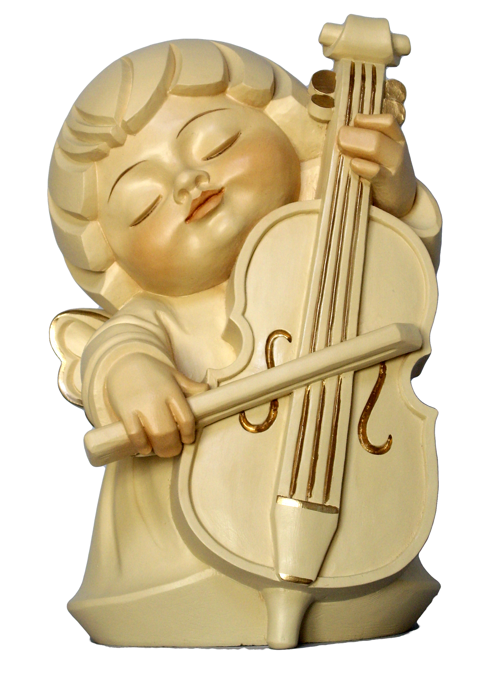 Luna angel with bass violin