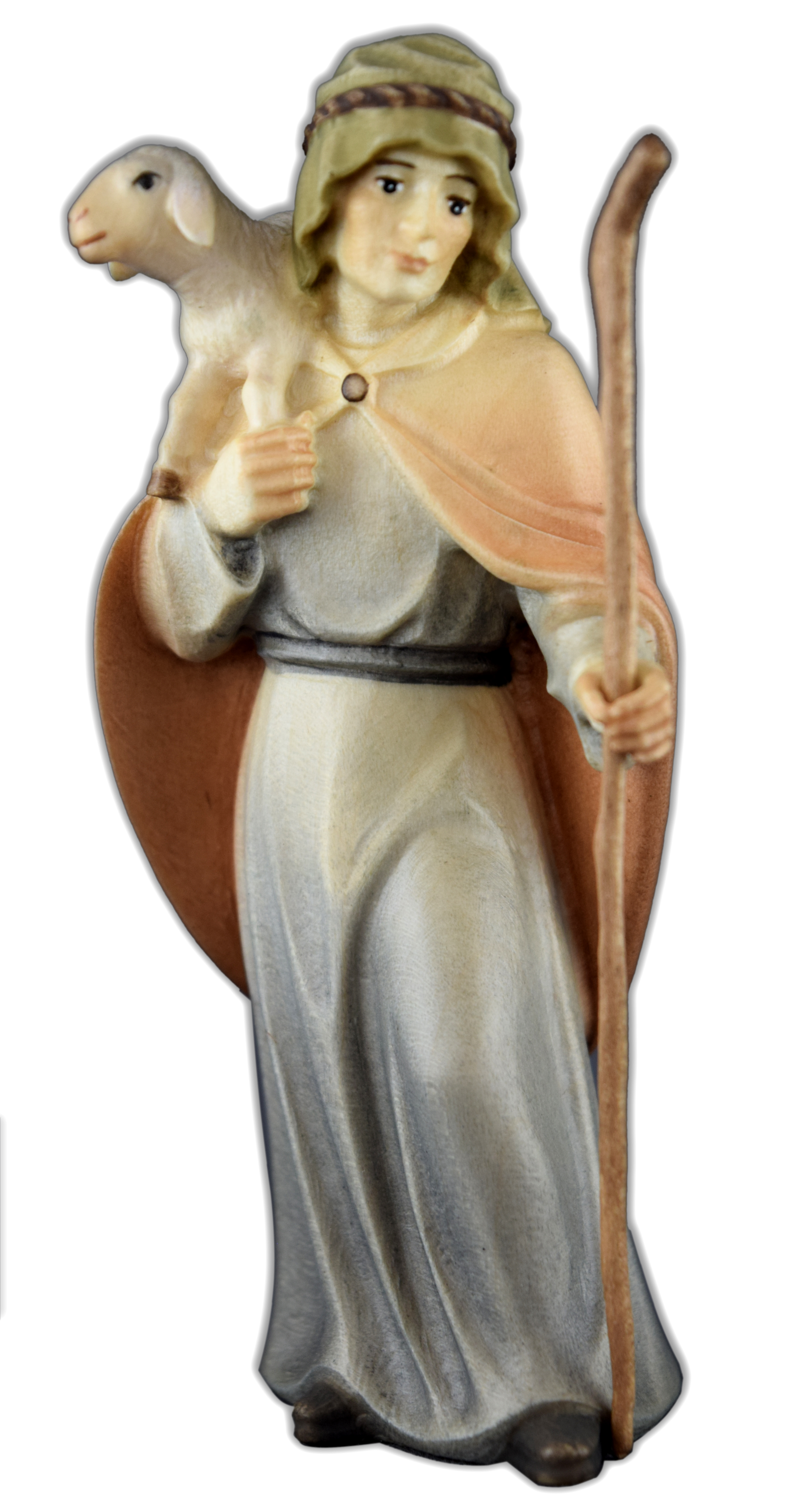 Hirt mit Lamm auf Schulter