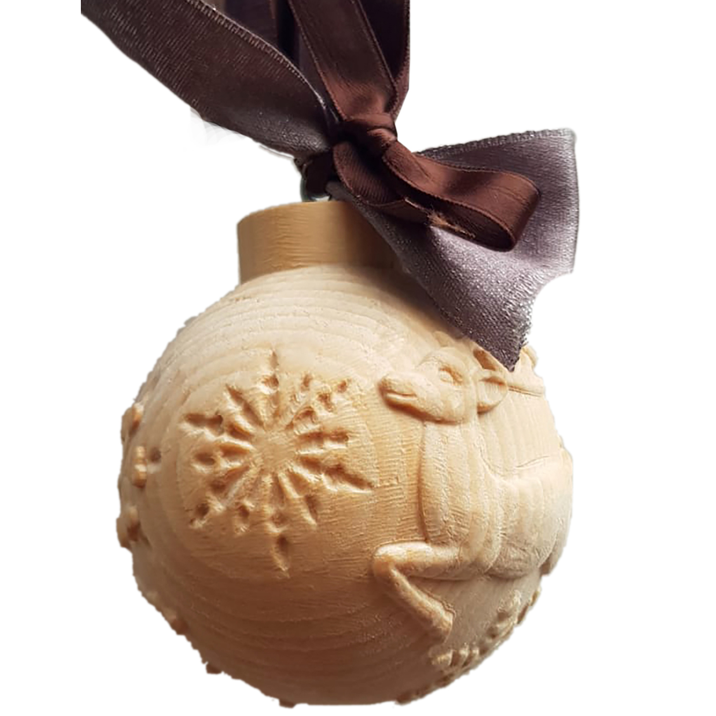 Zirm Kugel mit Hirsch laufend