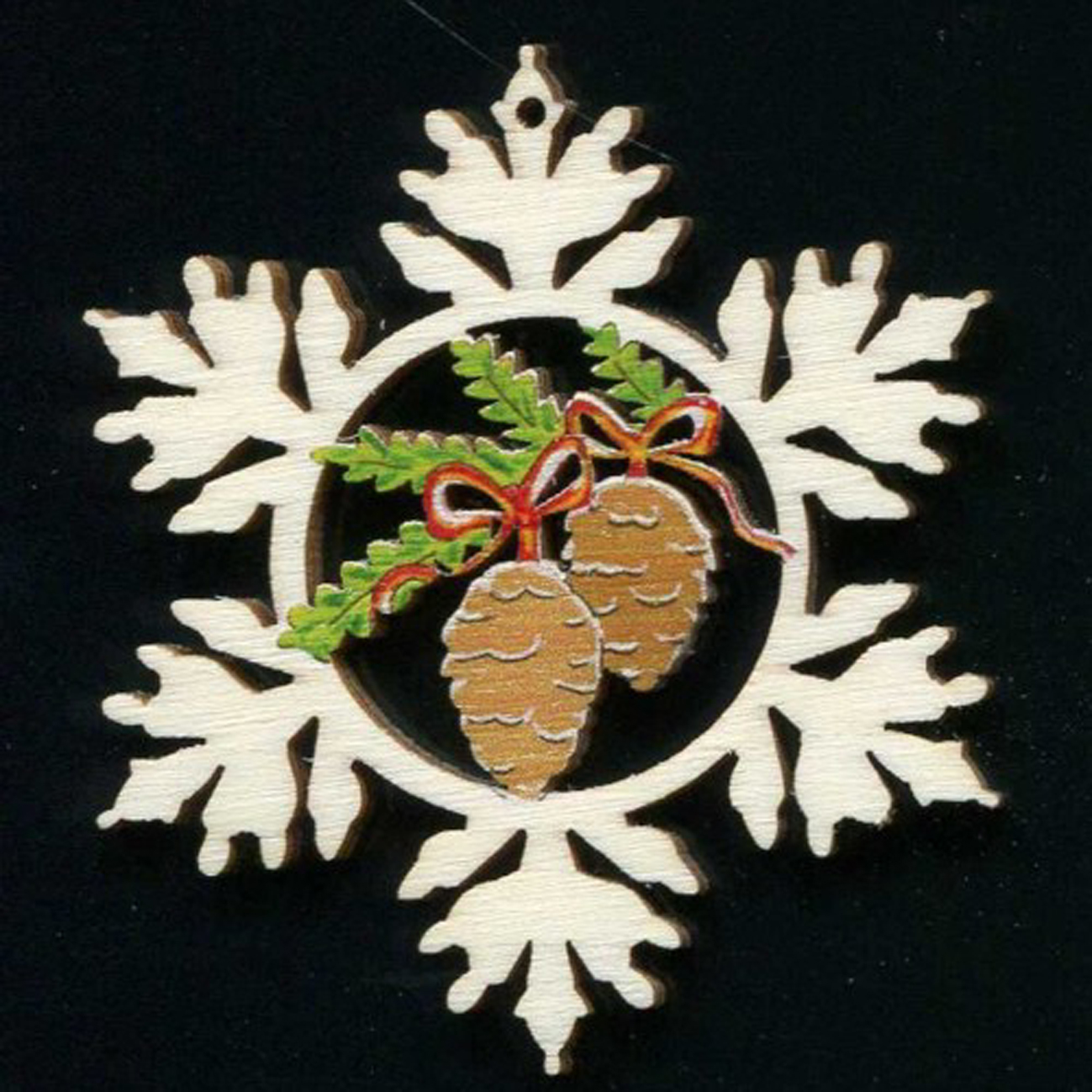 Eiskristal Tannenzapfen color