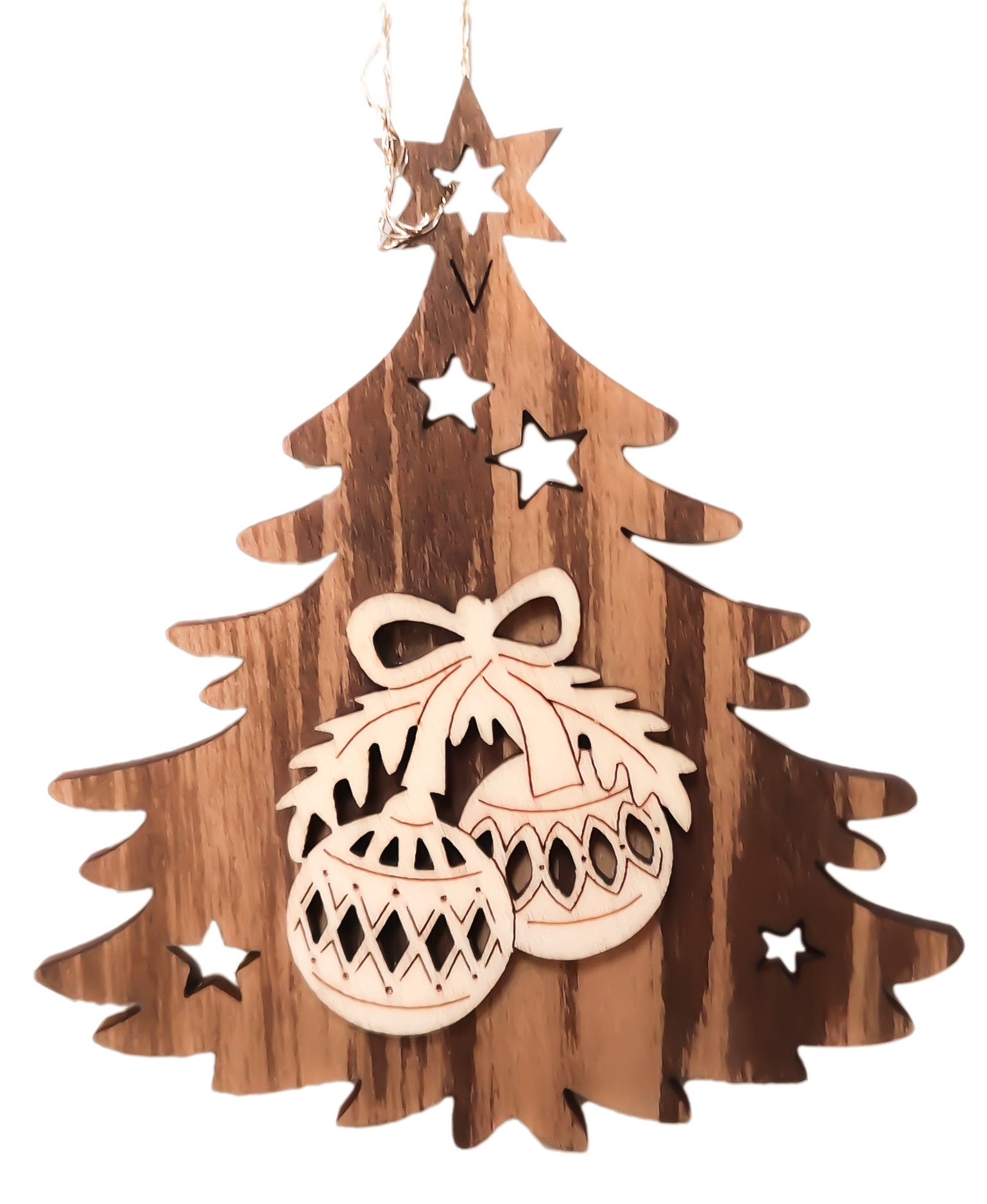 Boccia su entrambi i lati di abete