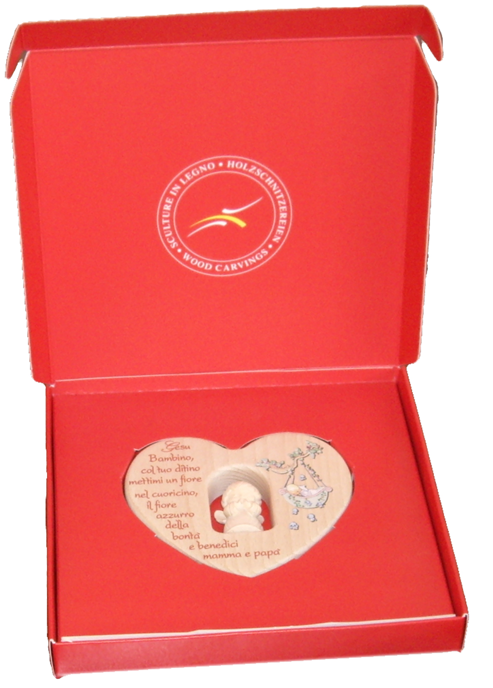 Herz mit Engel"Kommt ein...." in Box