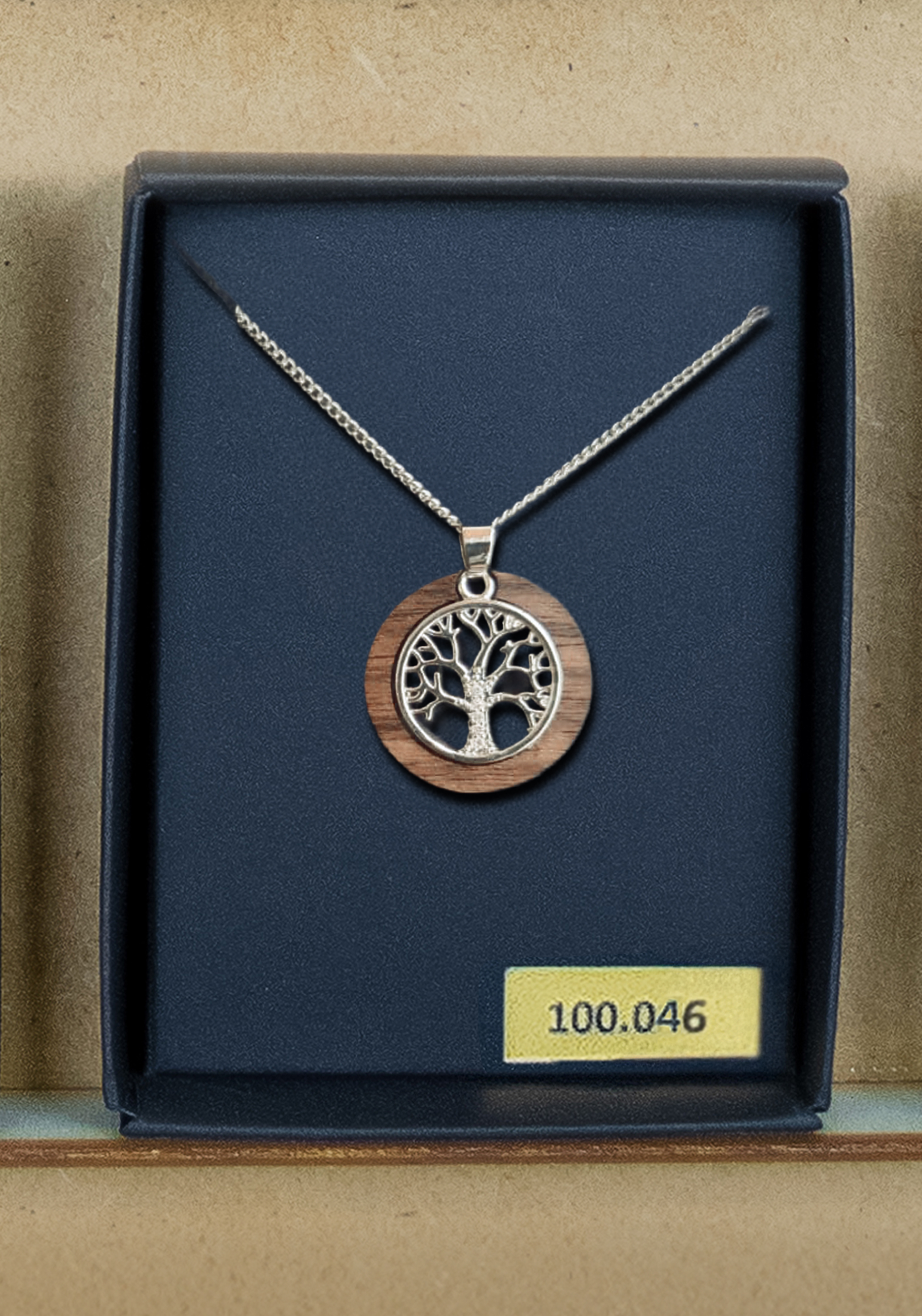 Collana "Albero della vita di noce" argento