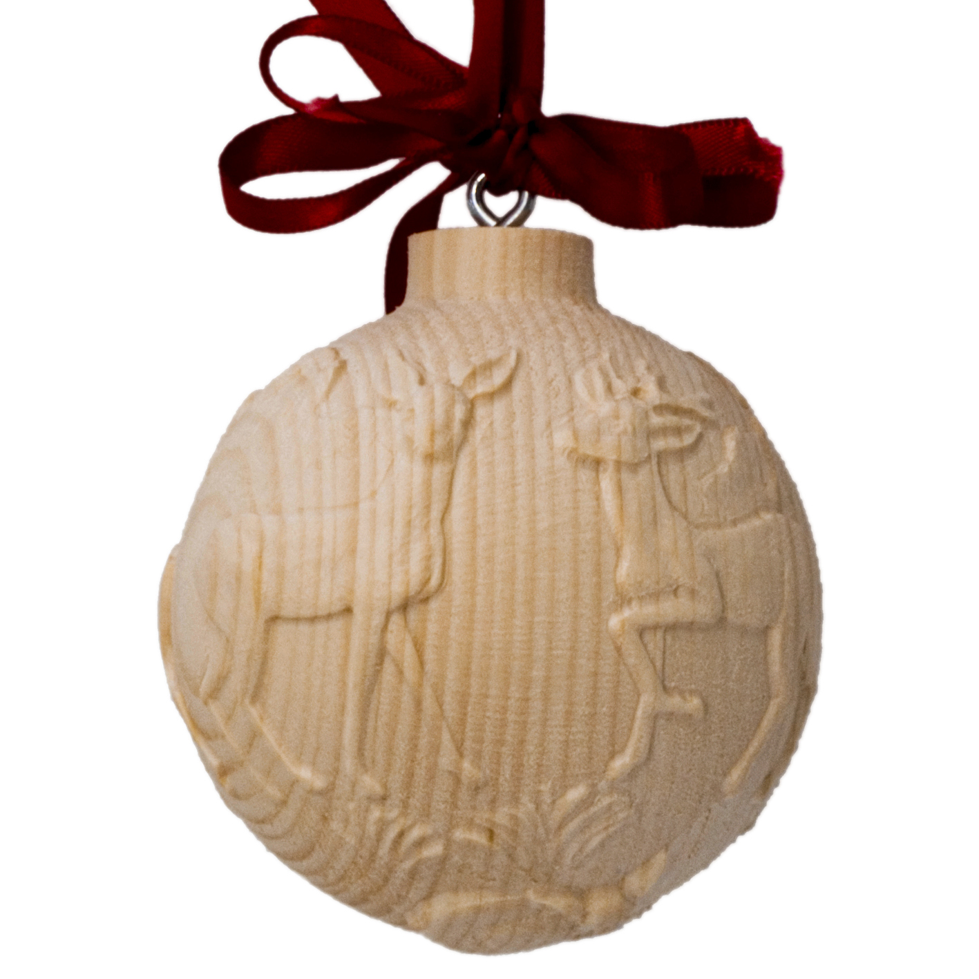 Zirbenkugel mit Rehe