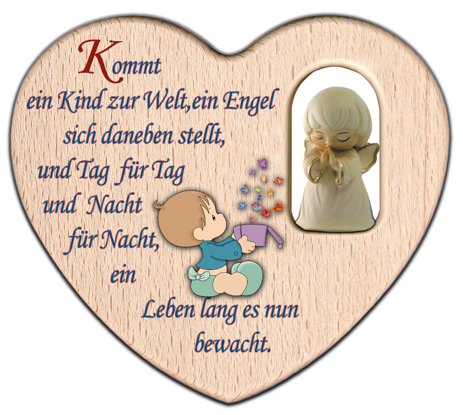 Herz mit Engel_Kommt ein Kind...