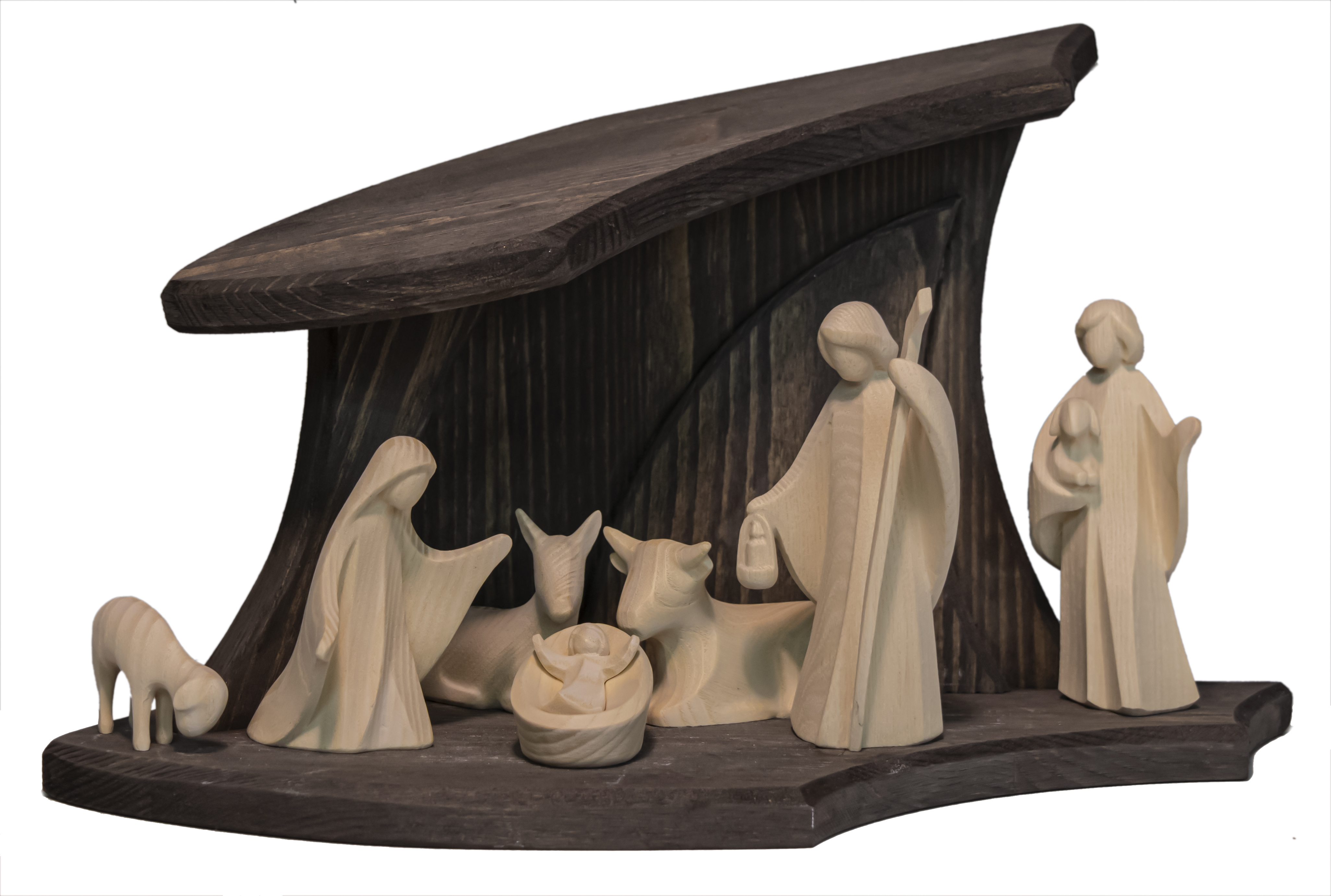 Grau Design Familienst. +Aram Krippenfig. 8tlg.ESCHE