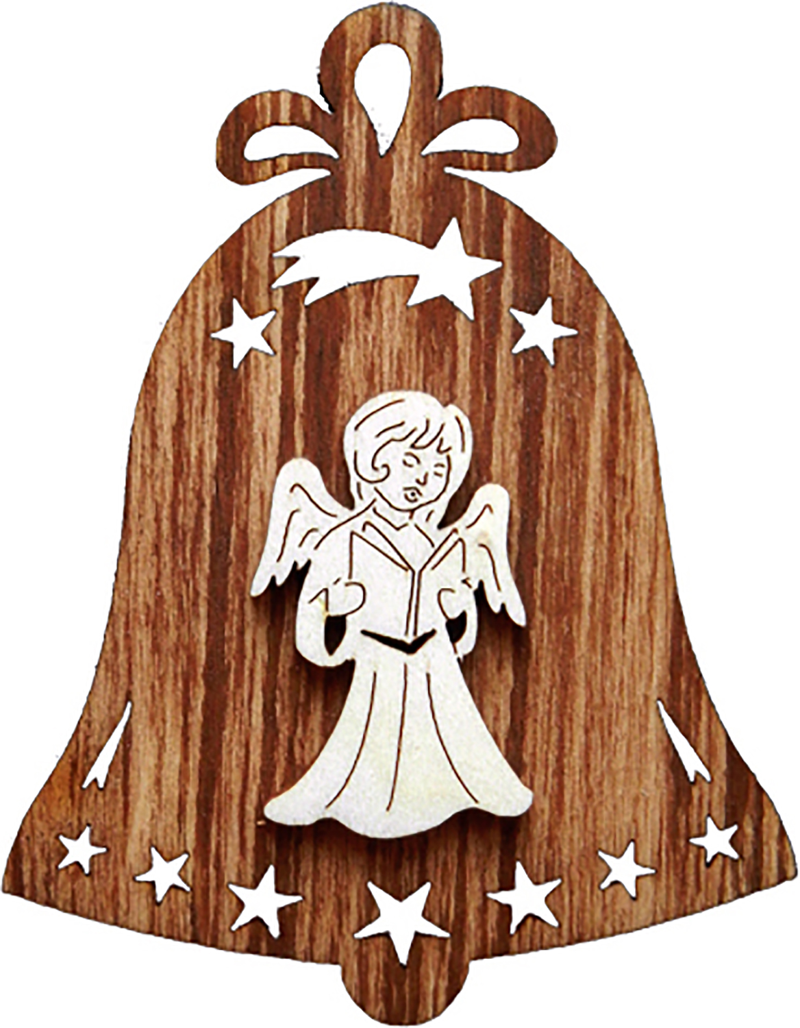 Angel on bell on both sides