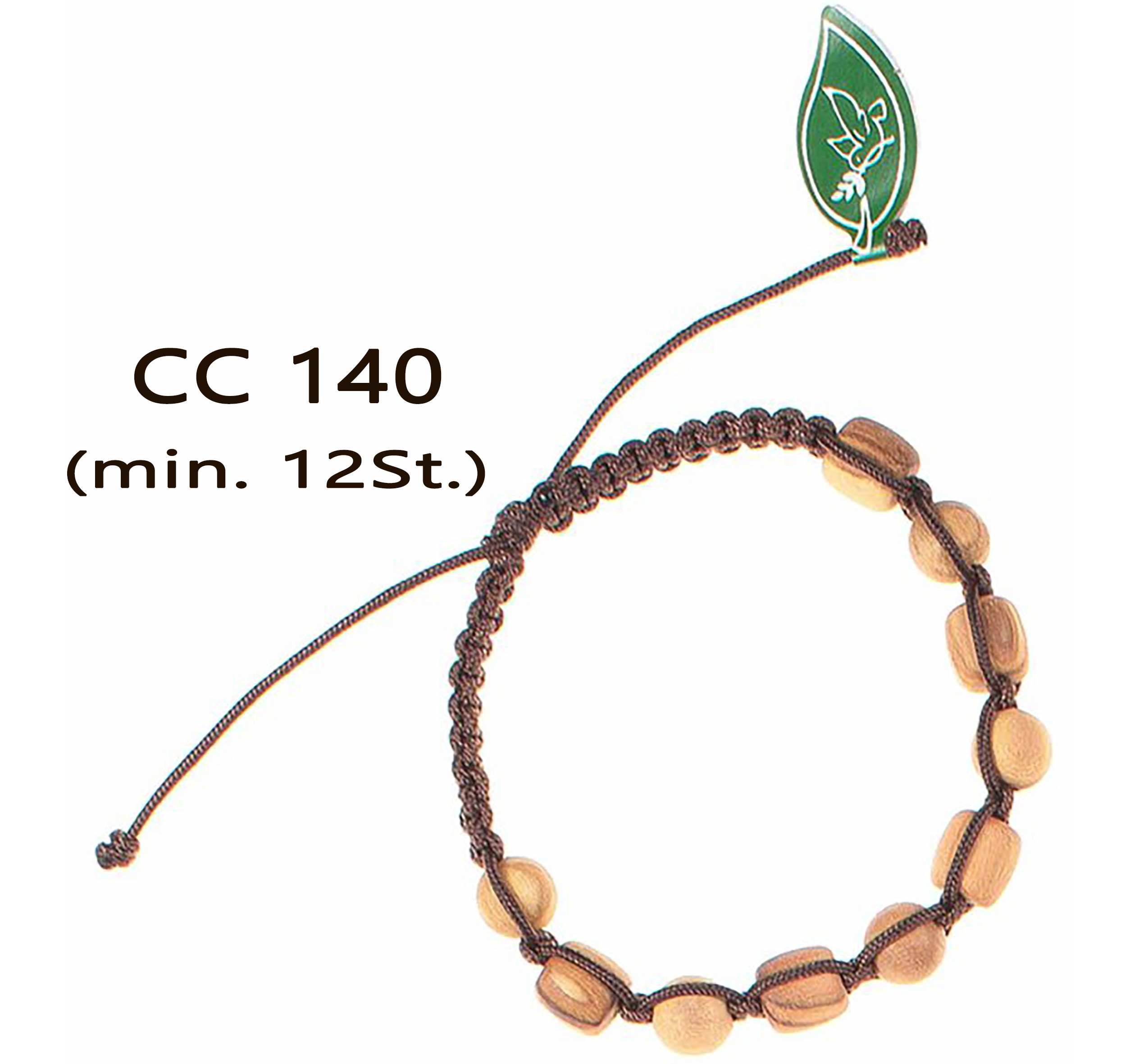 VE 12st._Armband in Olivenholz 8mm