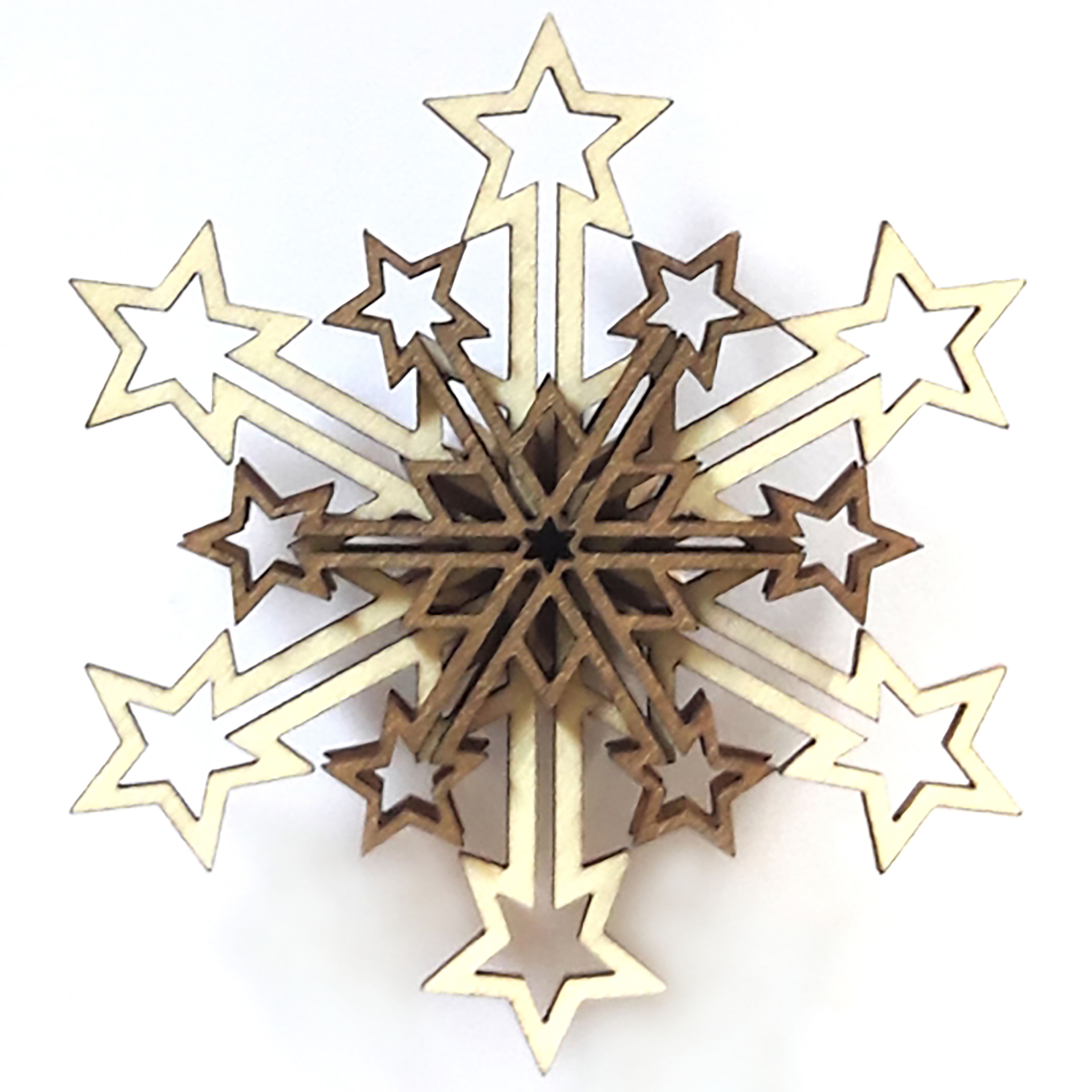 Deko 3 Schichten Schneeflocke
