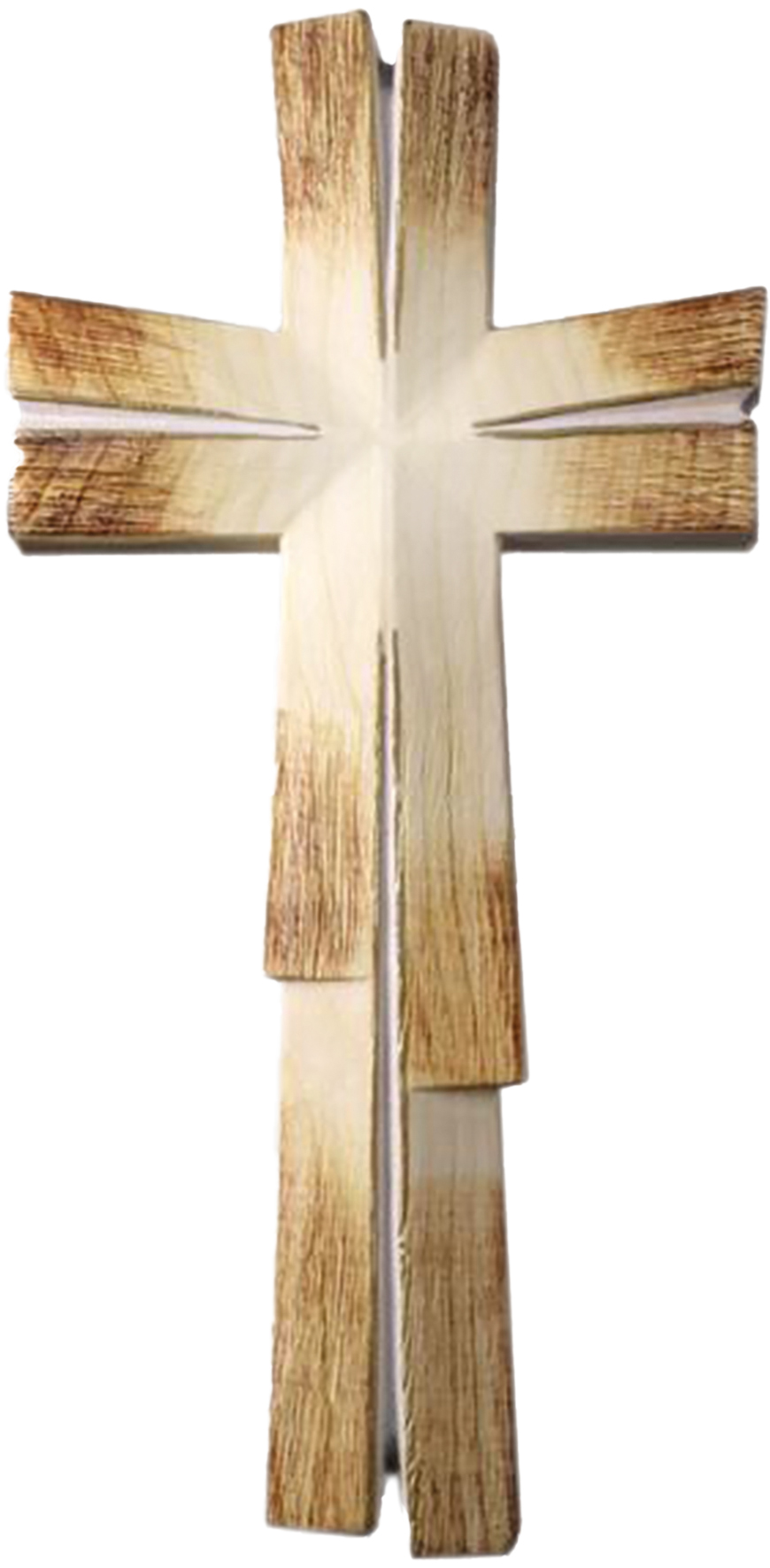 Meditative cross white gold