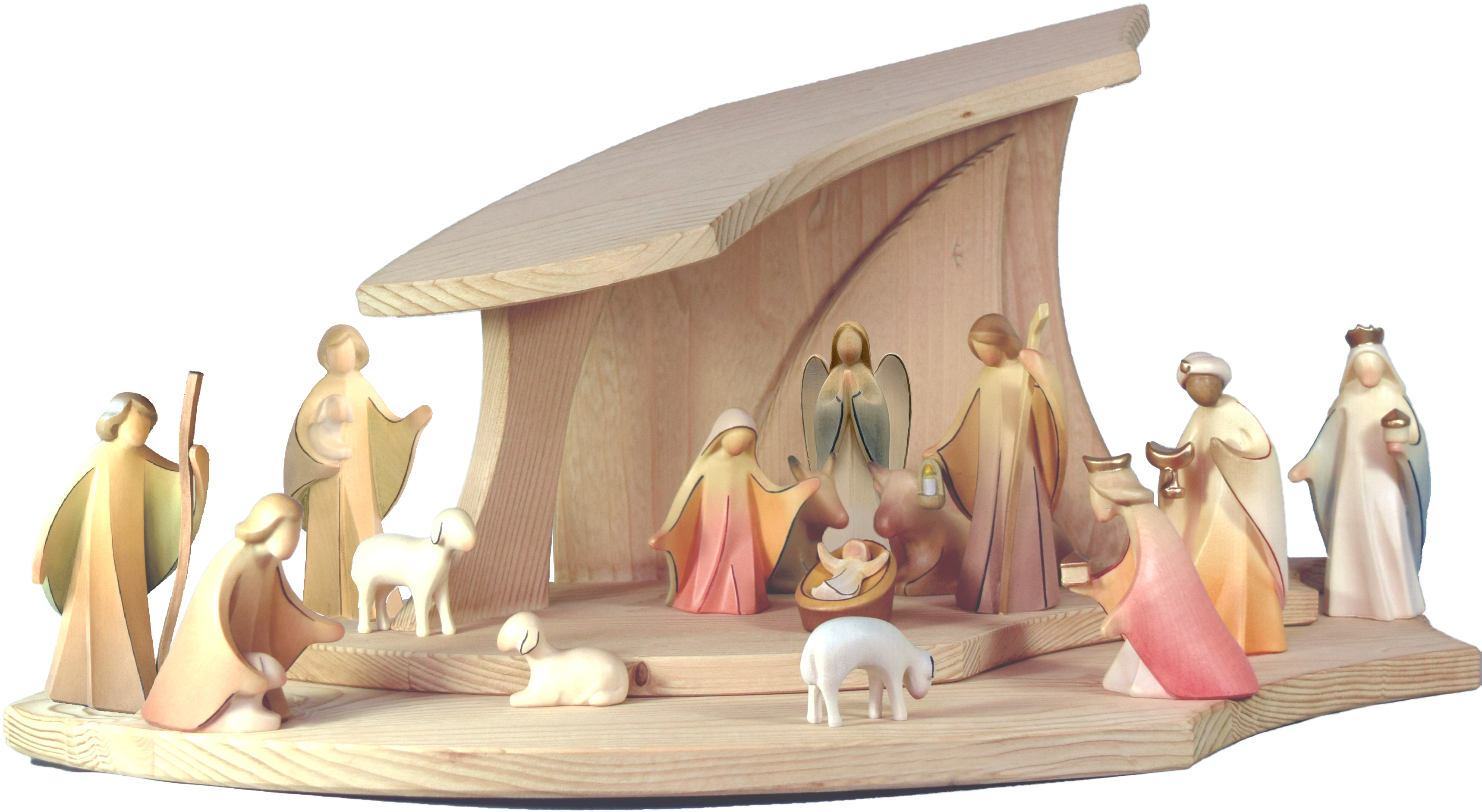 Designstall mit Set Aram Krippenfiguren