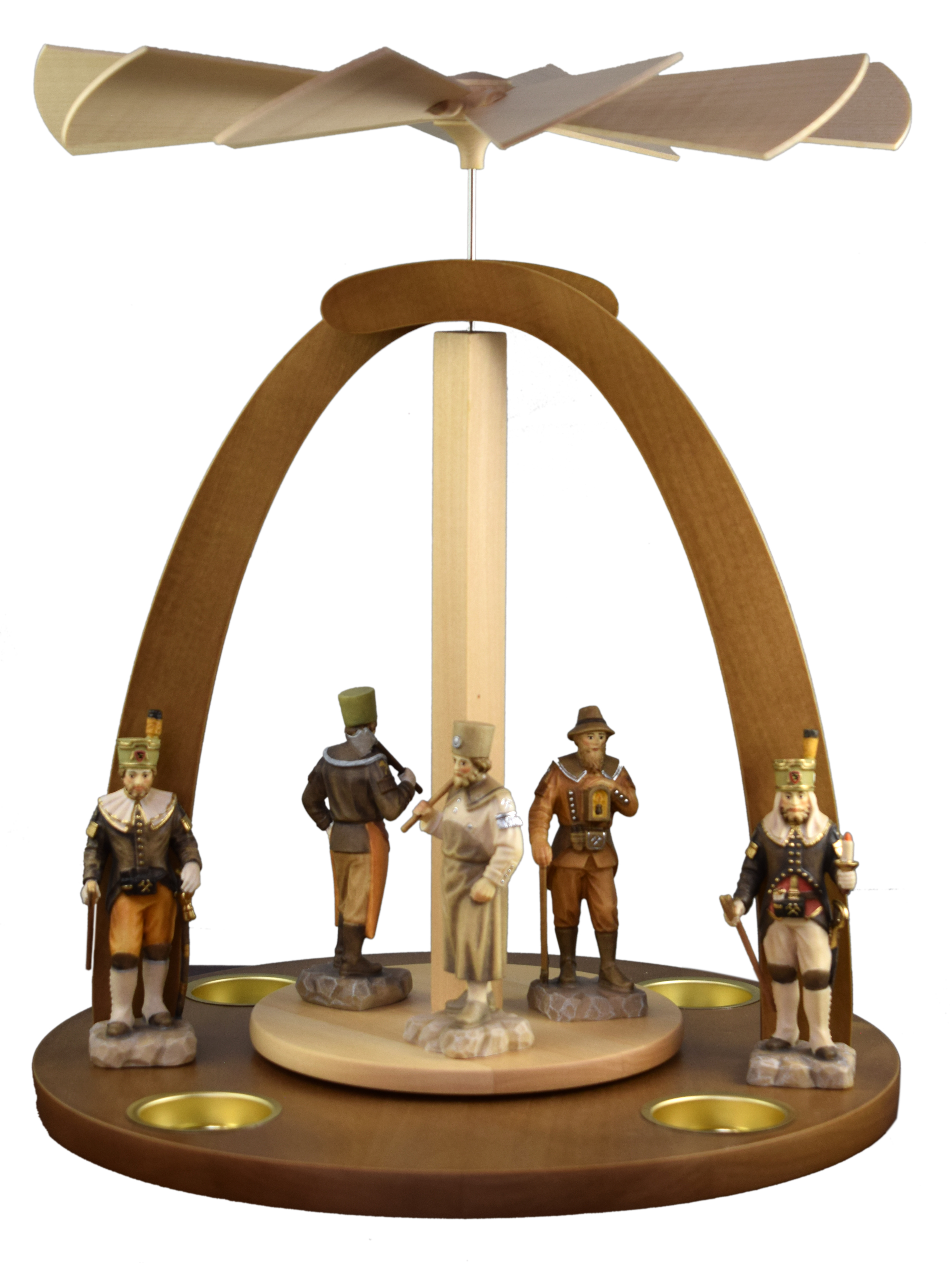 Pyramid with 5 pitmen