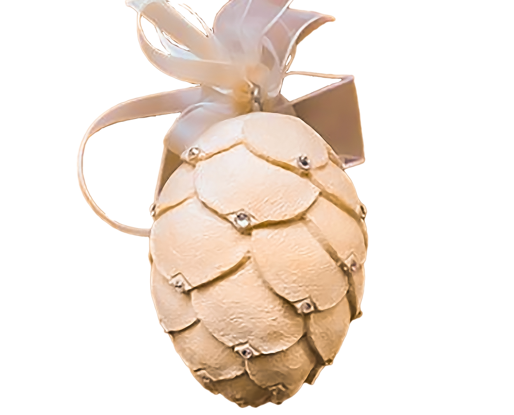 Zirm Zapfen mit Kristall steine