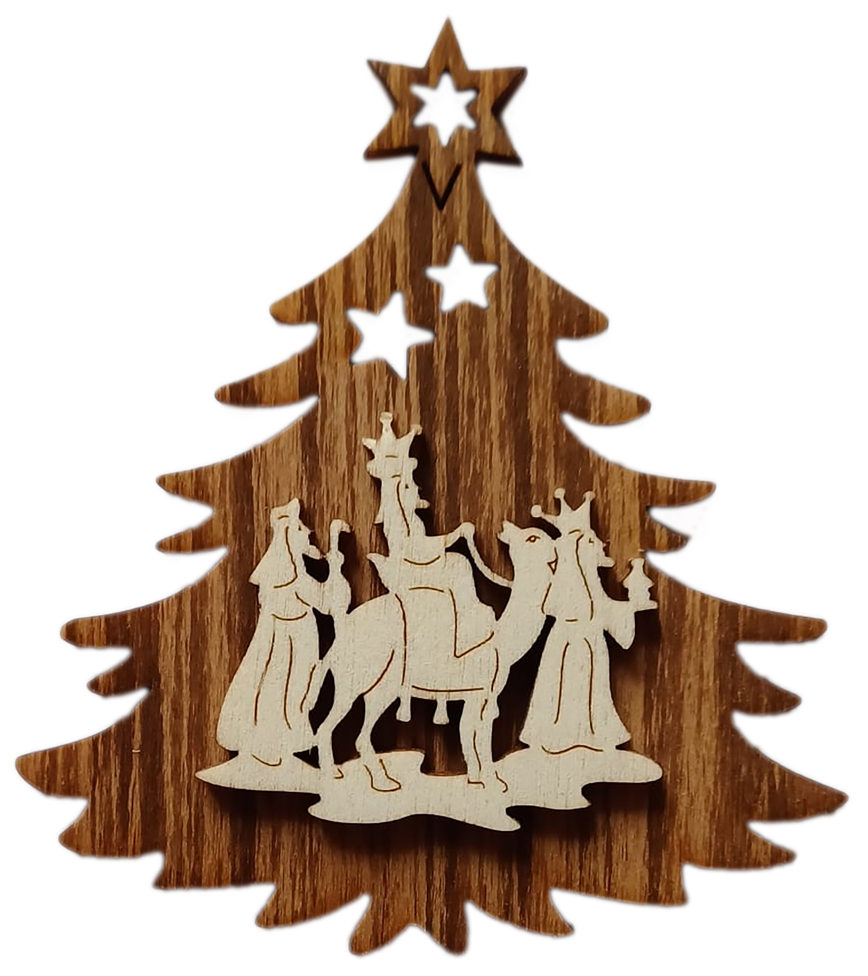 Drei Könige auf Tanne Beidseitig