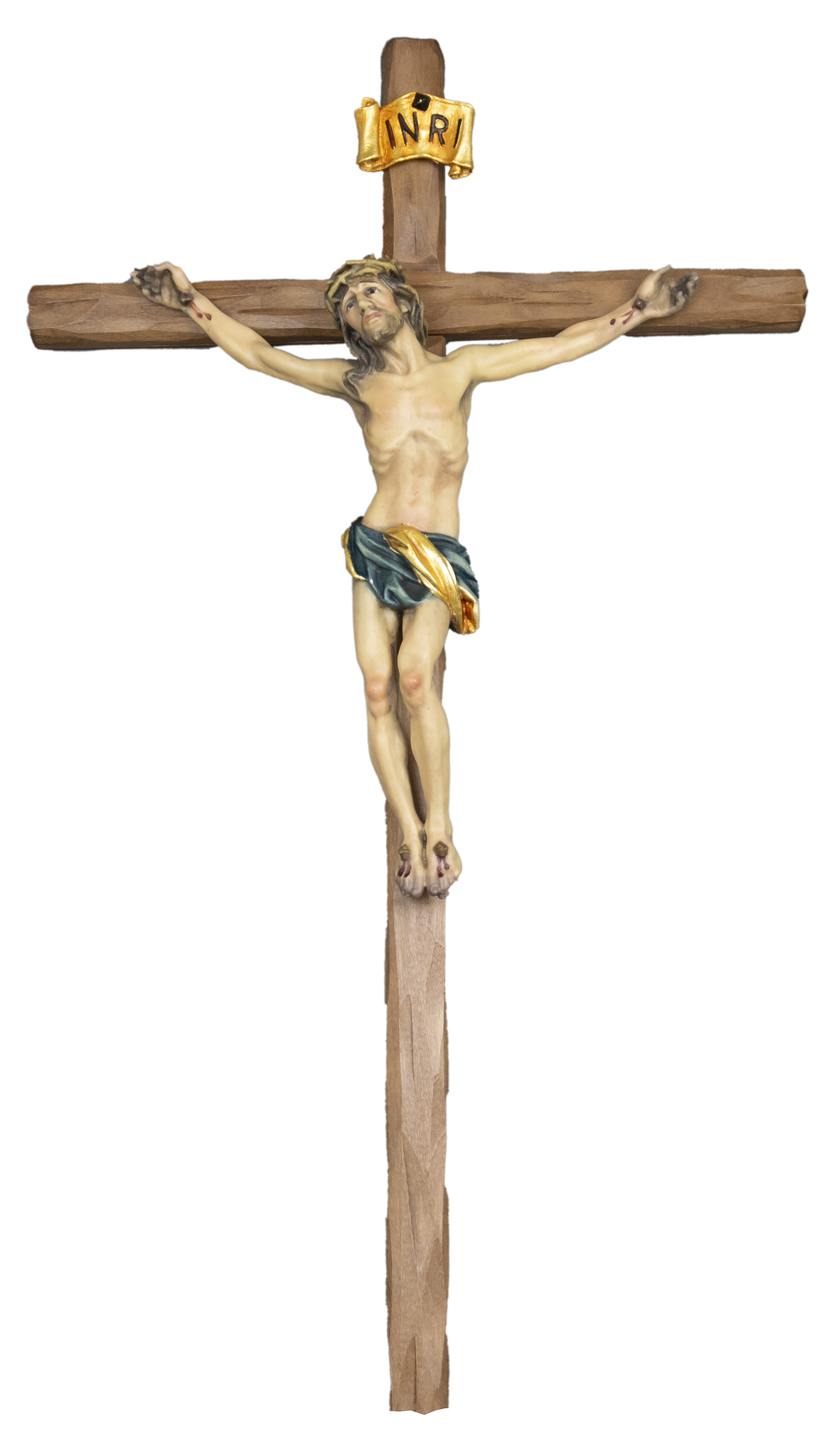 Sterbender Christus auf Kreuz Kx.gera. gesch.