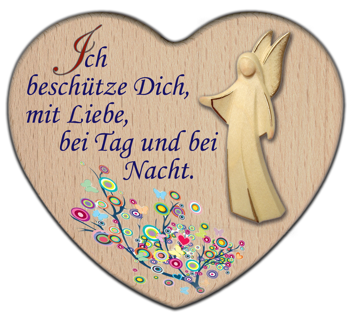 Herz mit Aram Engel RX Ich beschütze dich