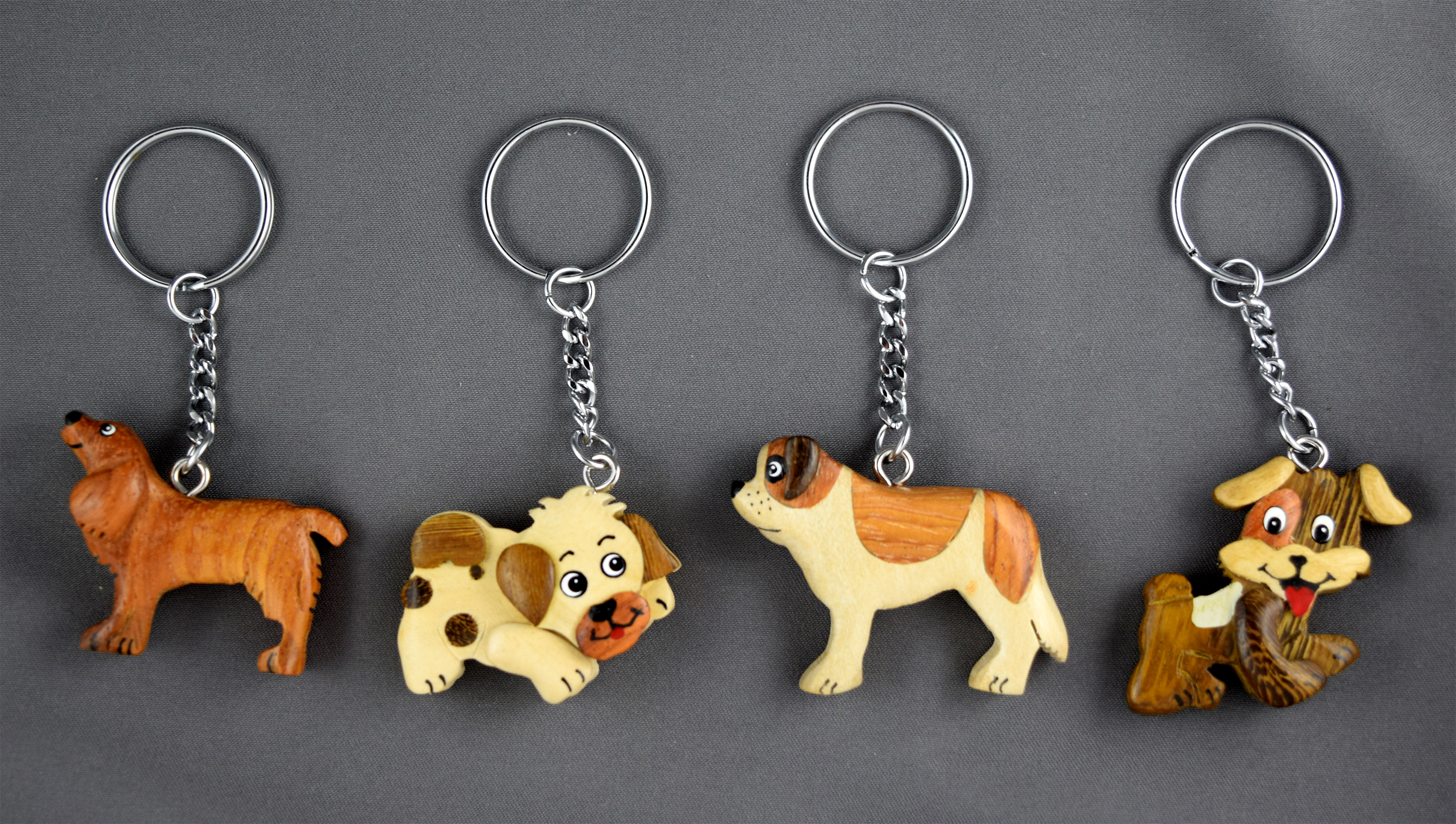 Schlüsselanhänger Hunde gemischt x12St.