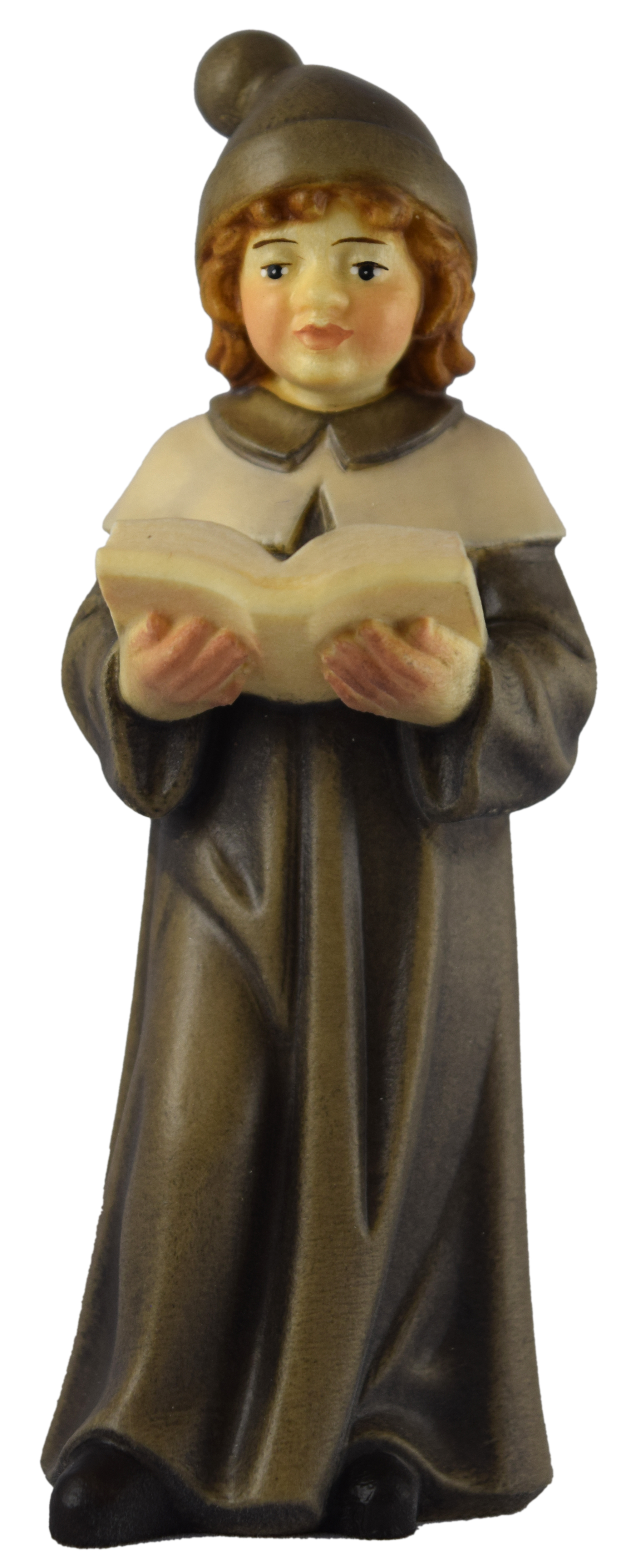 Child singer with book