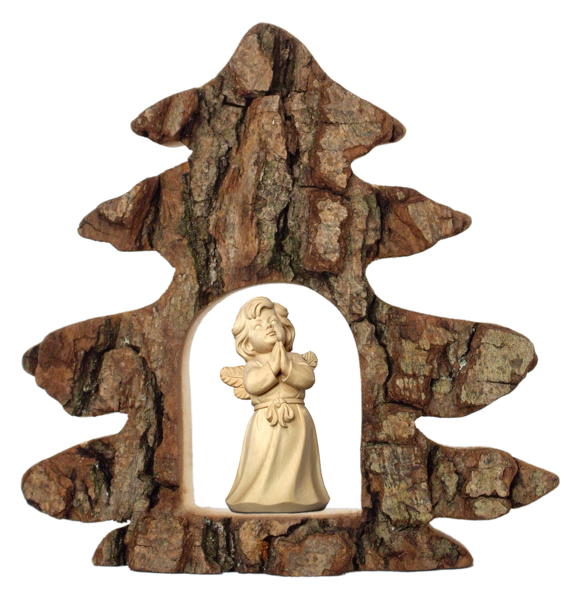Baum Rinde m. Engel der Liebe betend