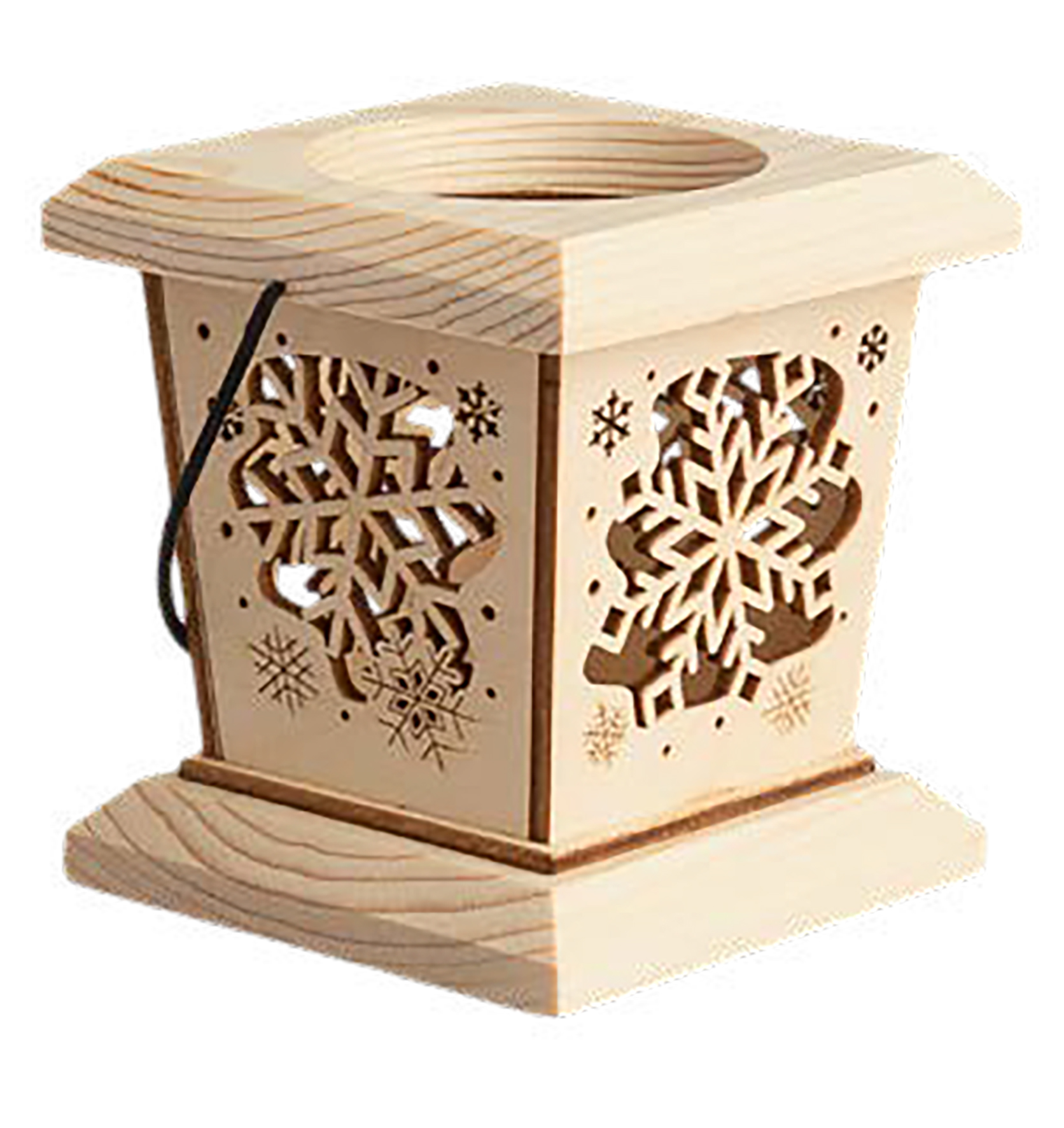 Laterne-Winter cm 9x8x8 VE 6st. pro Motiv