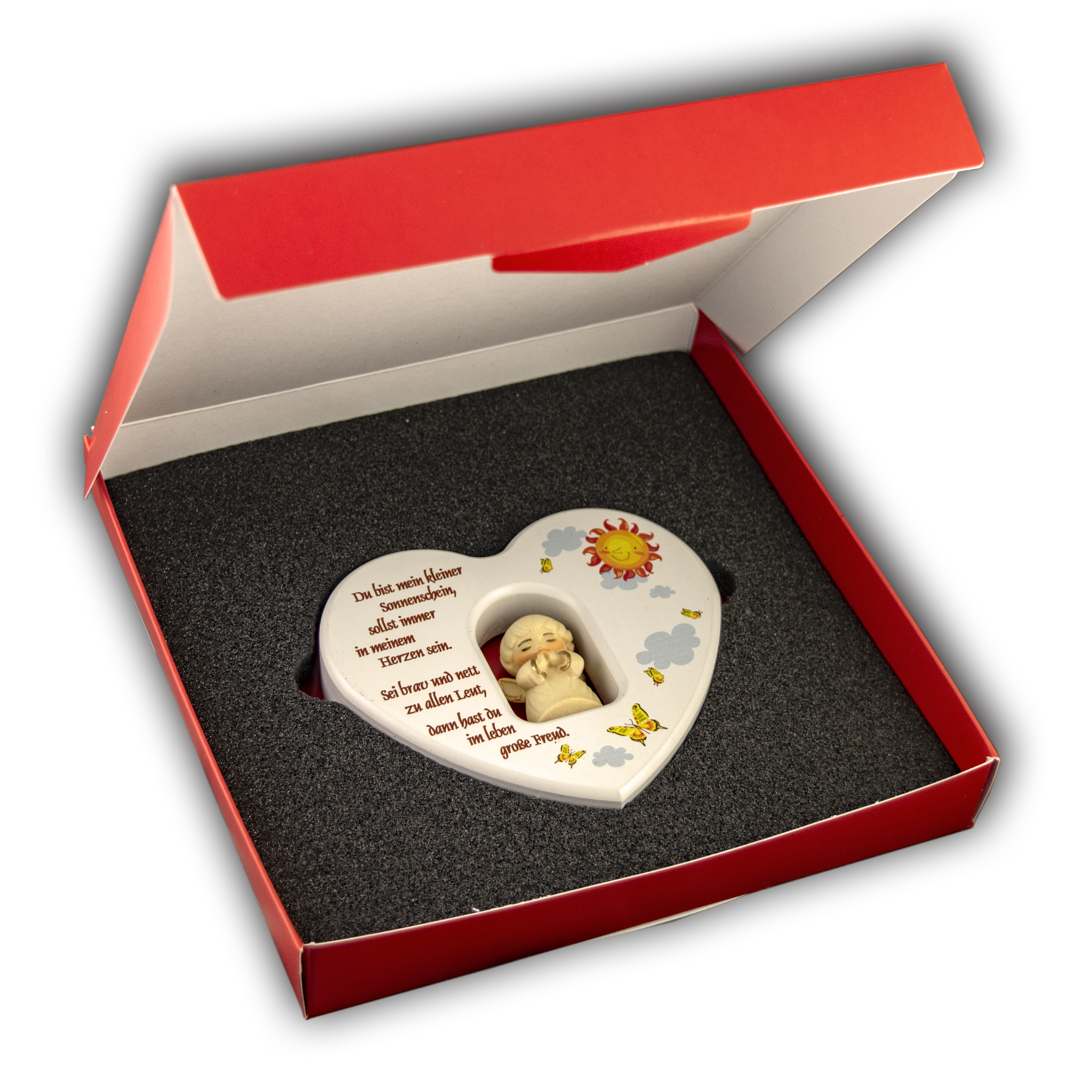 Weiß Herz "Du bist..." und BOX