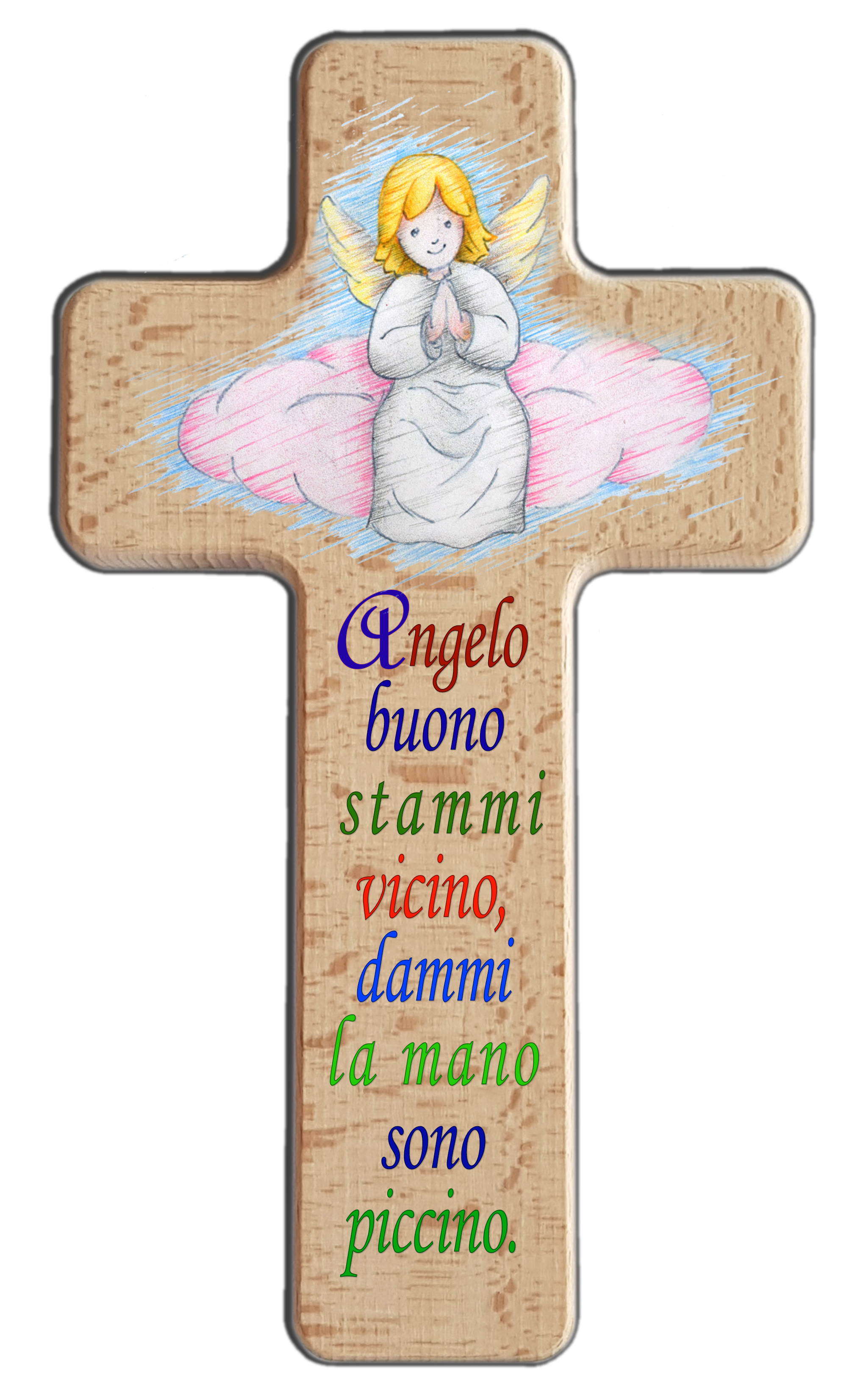 Croce stampata Angelo buono