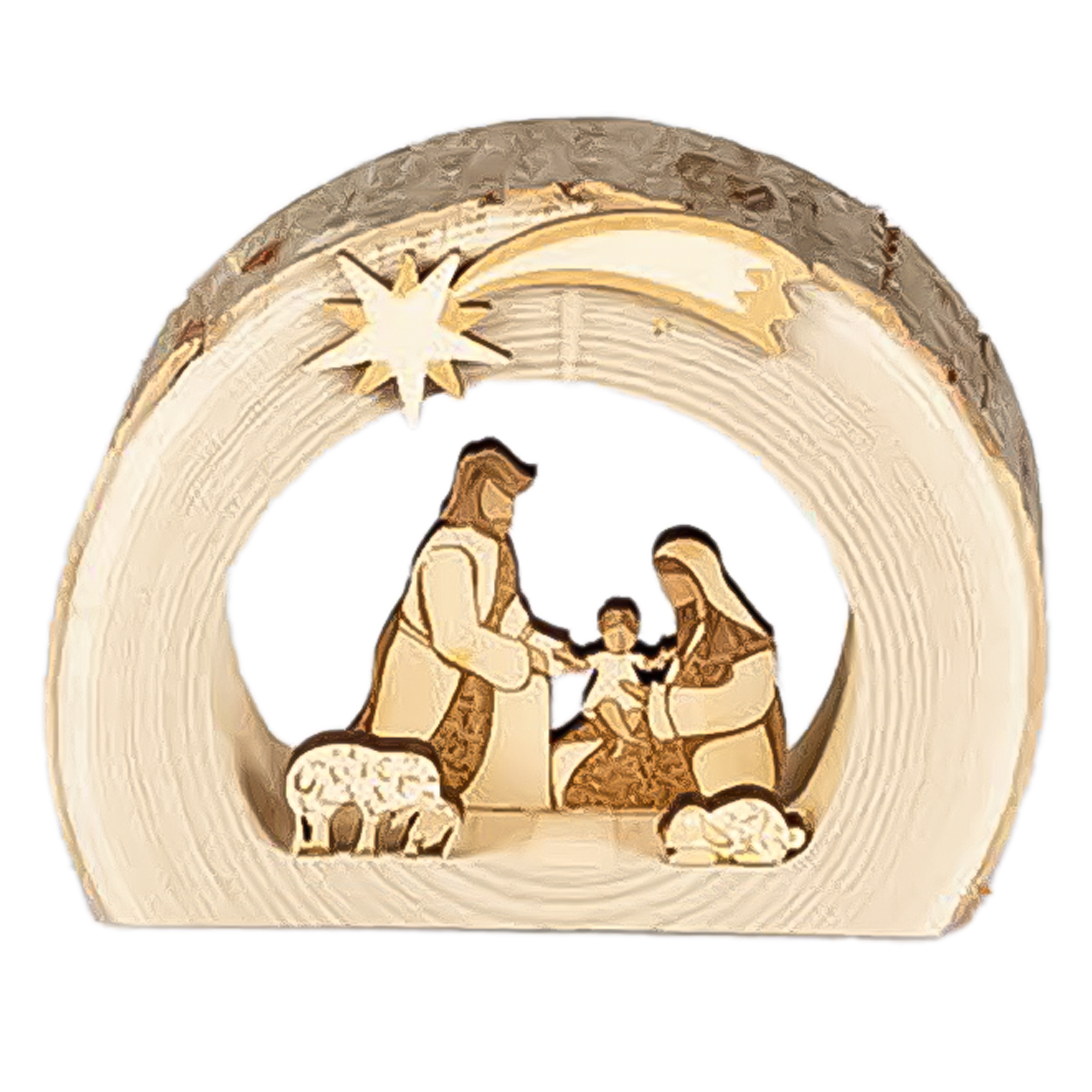 Grotte groß aus Holz