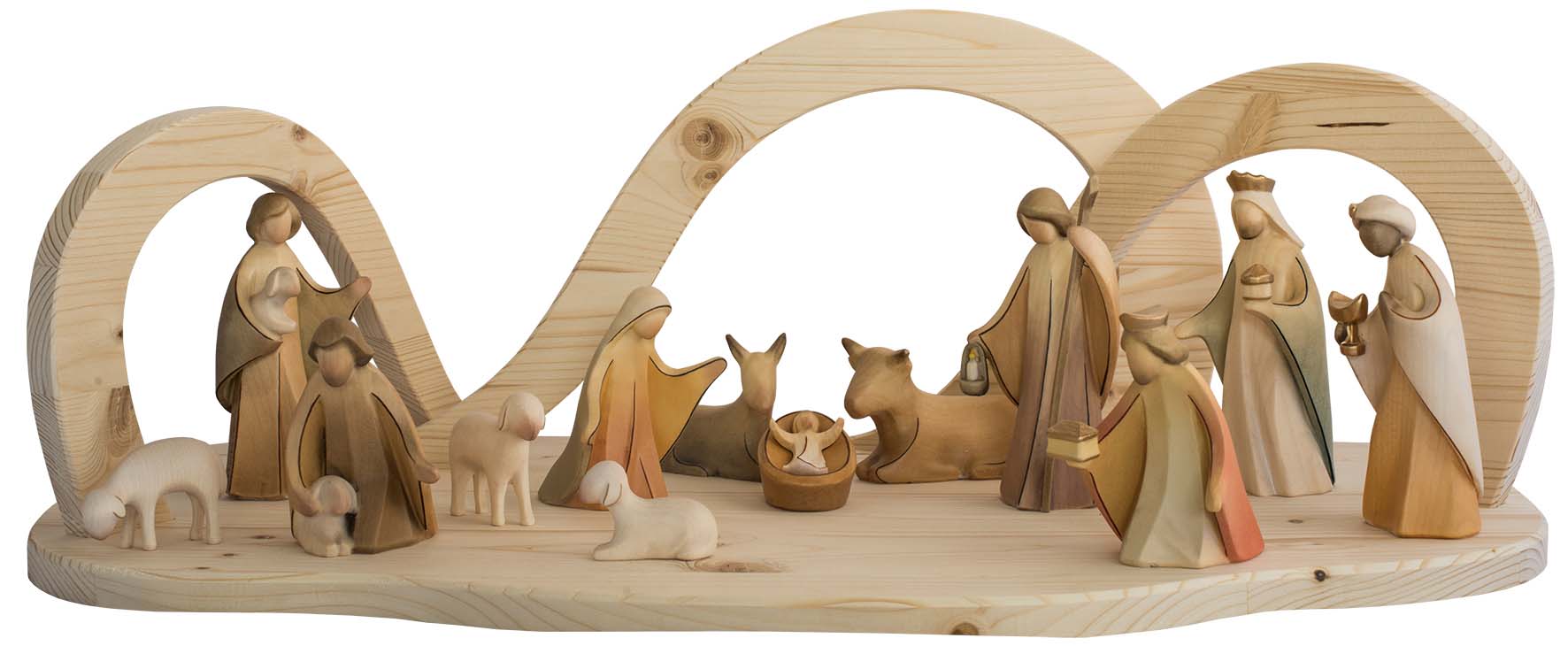 Stall Dünen natur und Aram Figuren 13Tlg.