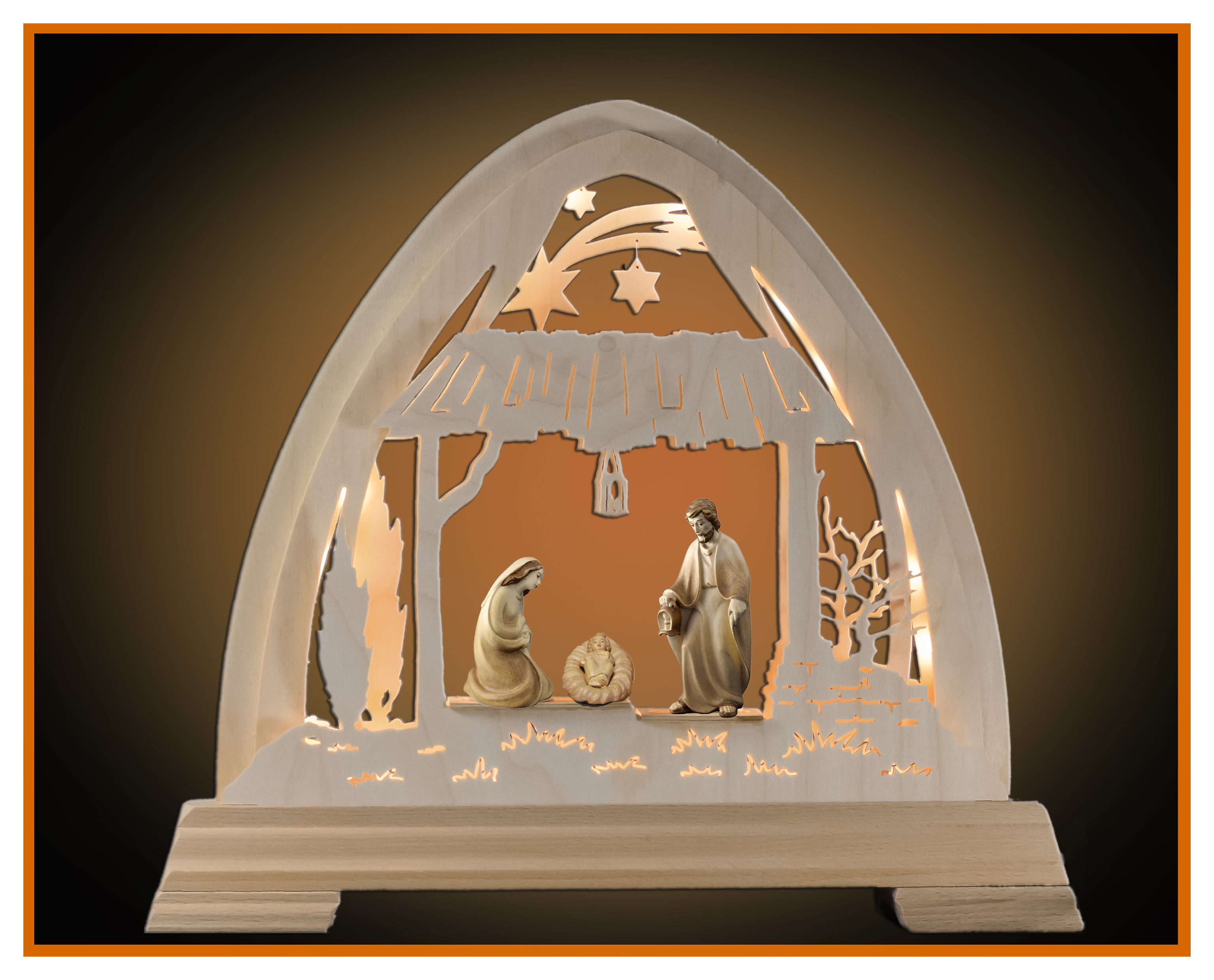 Gotischerbogen LED Rudolf Familie