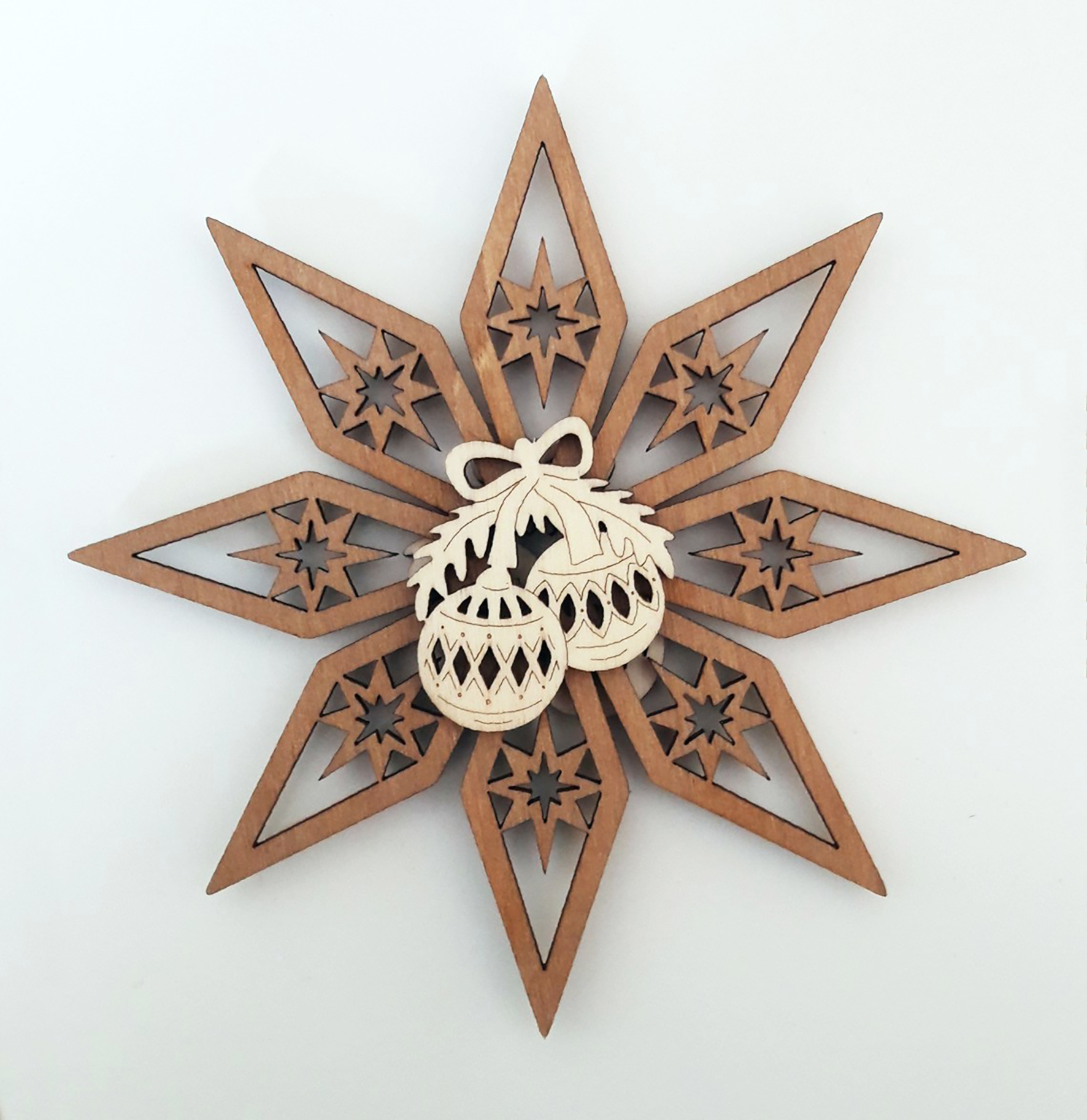 Kugel auf Stern beidseitig