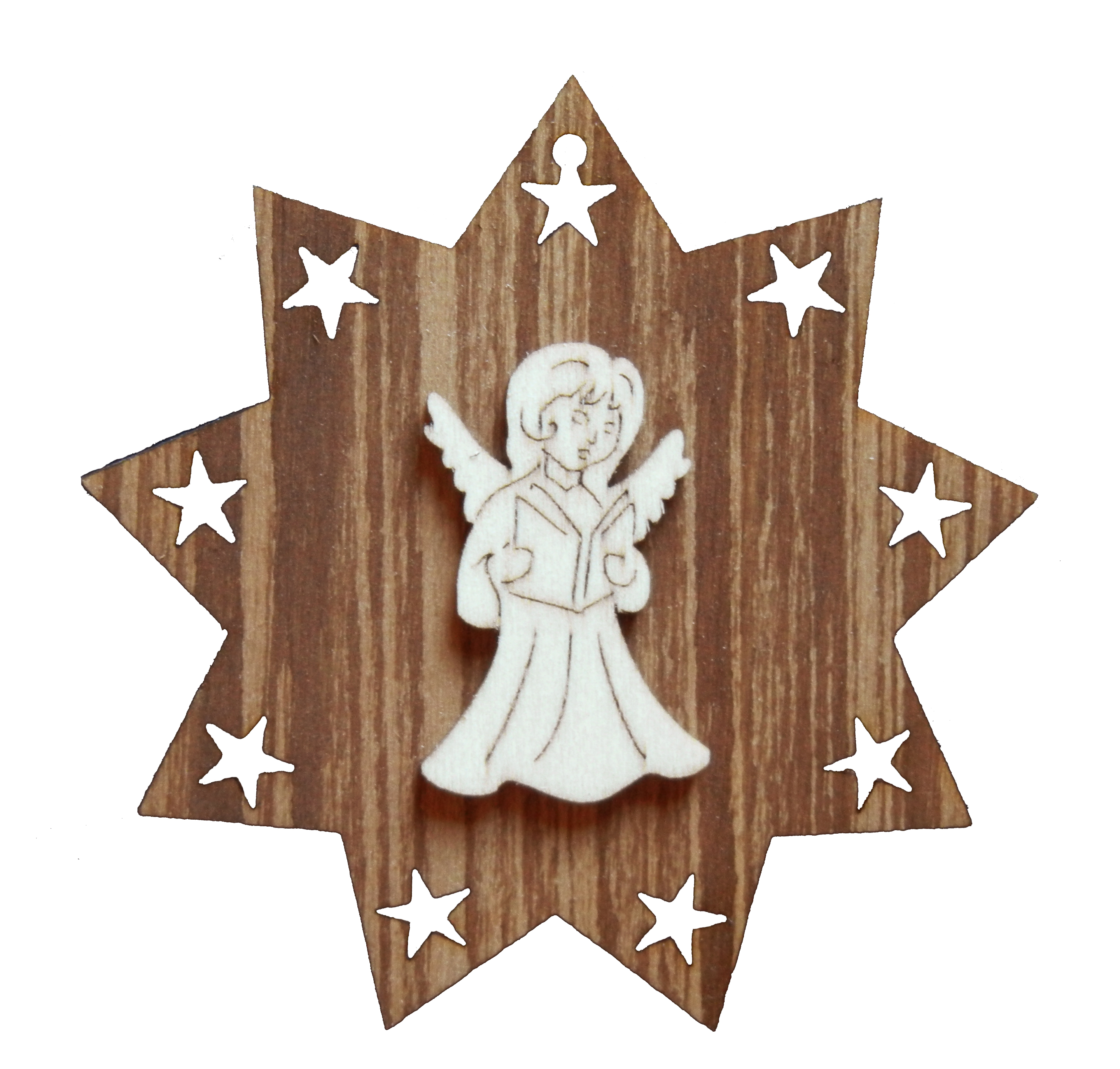 Engel auf Stern Beidseitig