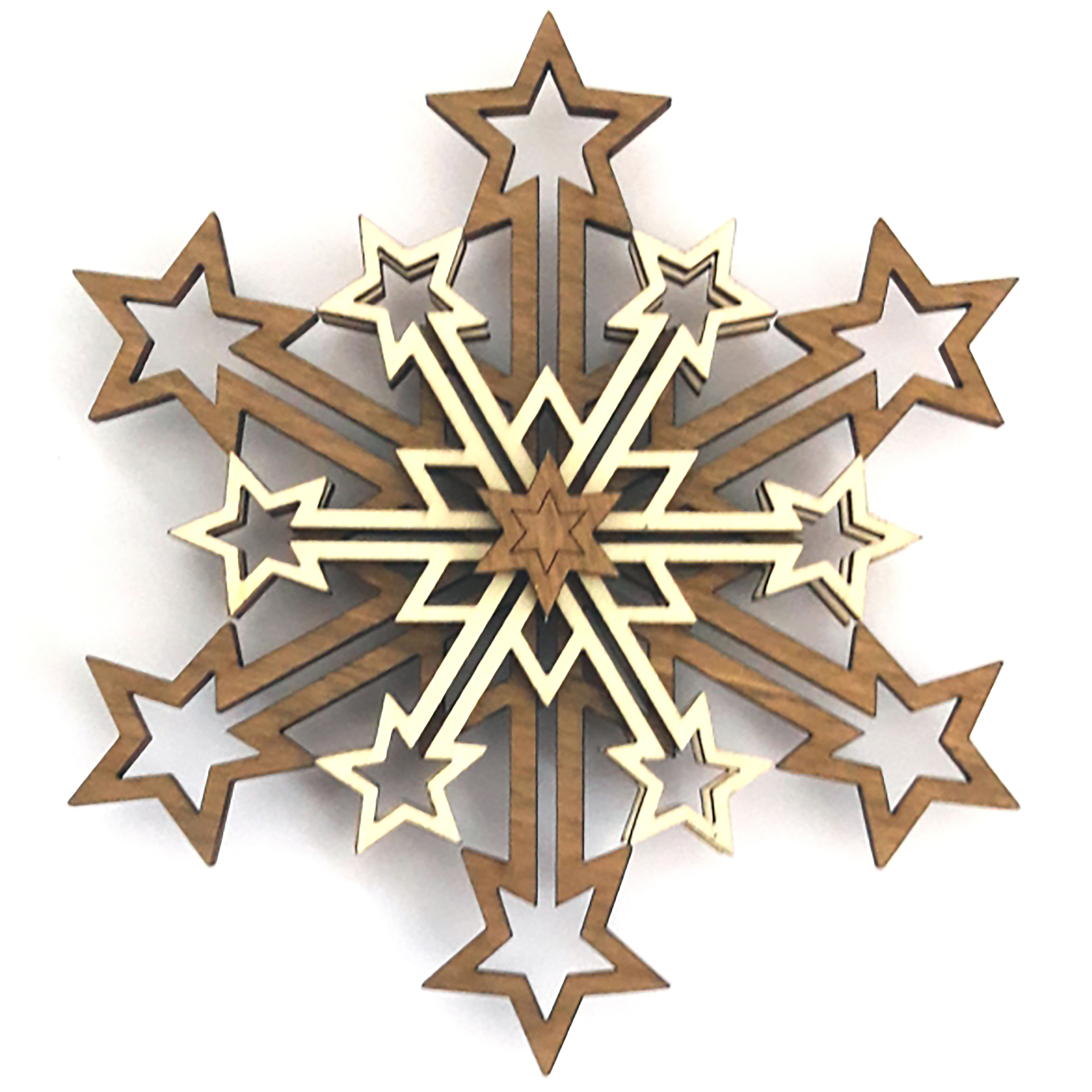 Deko 5 Schichten Schneeflocke
