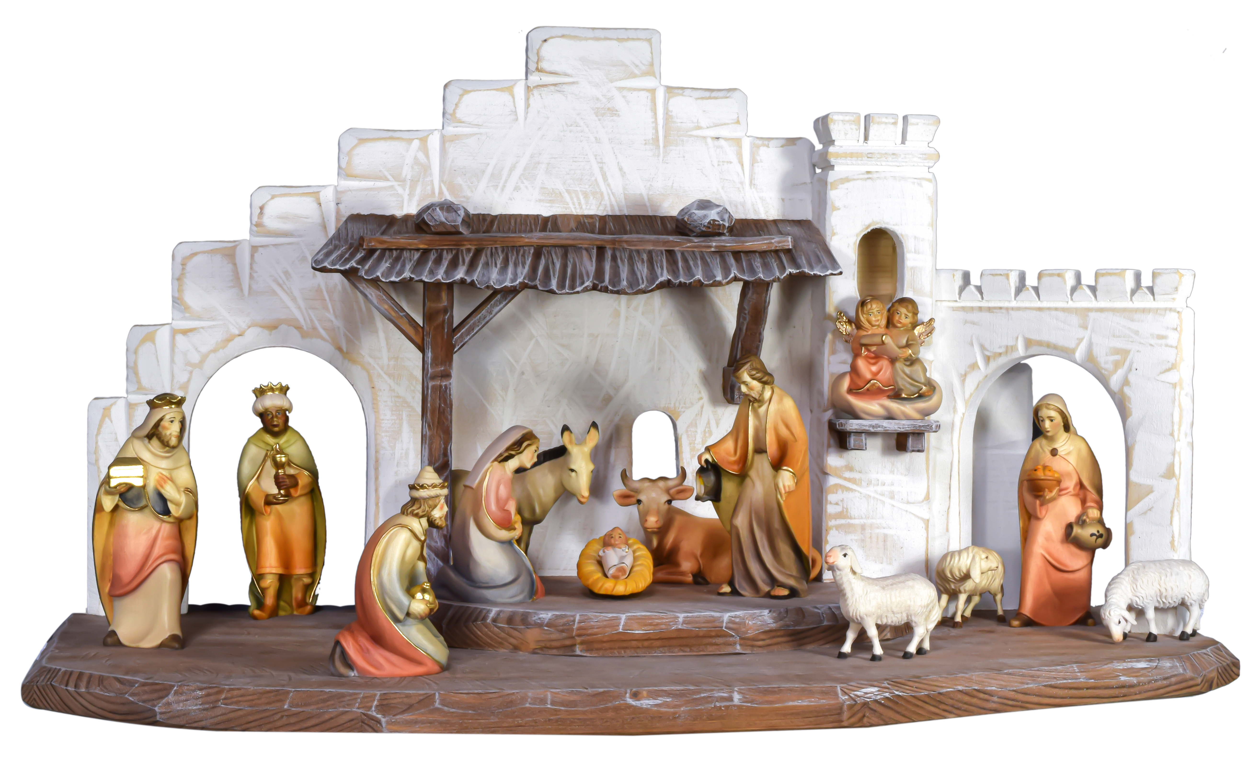 Stall m. braun_weiß + Rudolf 13Tlg.