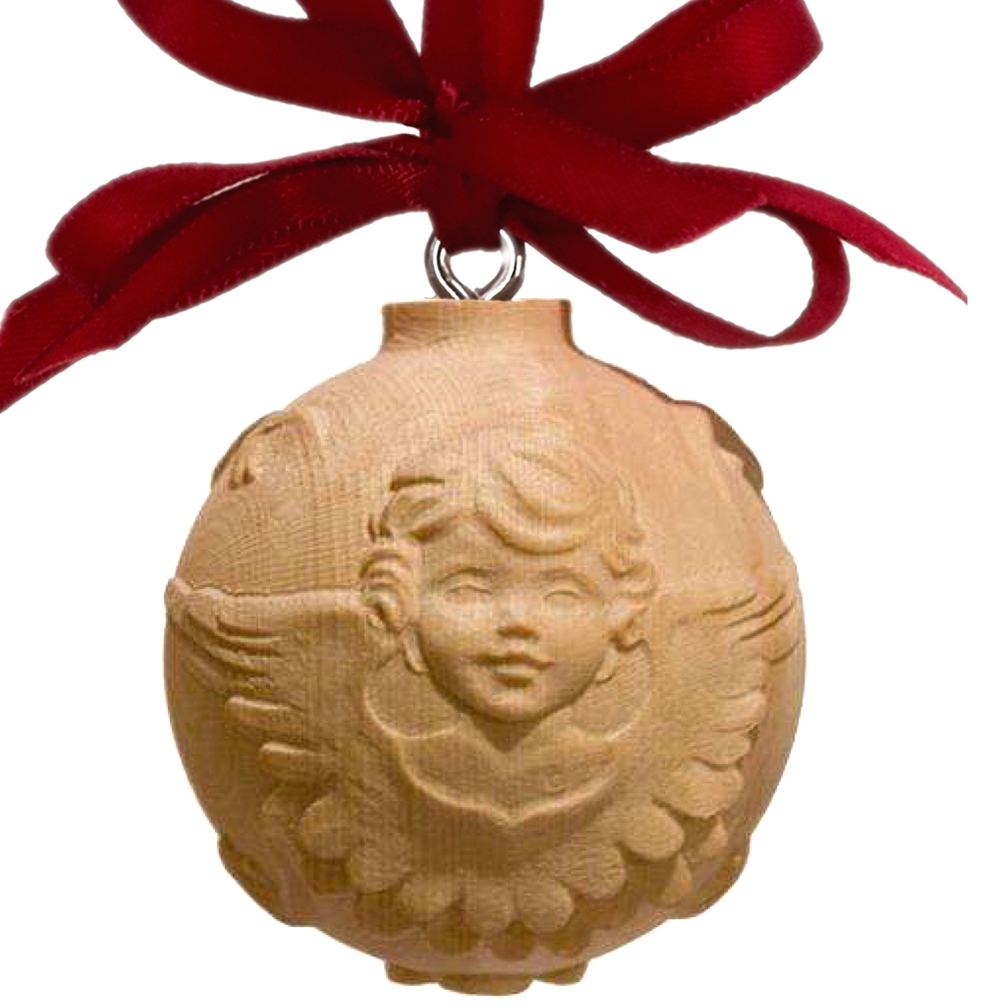 Pallina in cirmolo con angelo