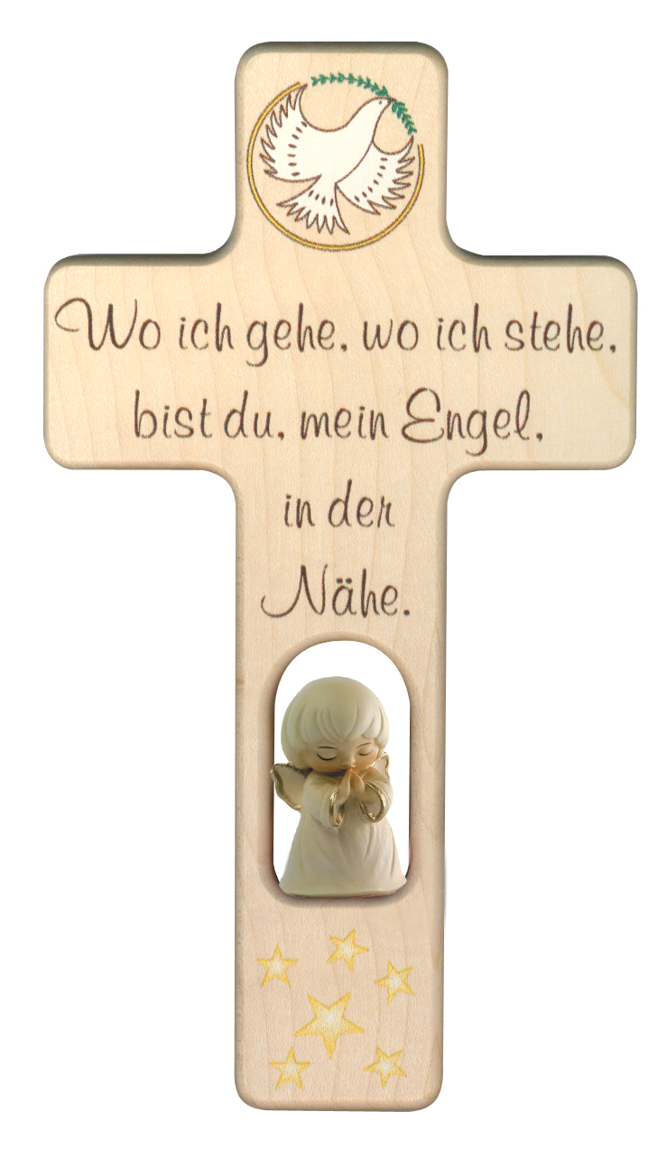 Kreuz mit Engel " Wo ich..