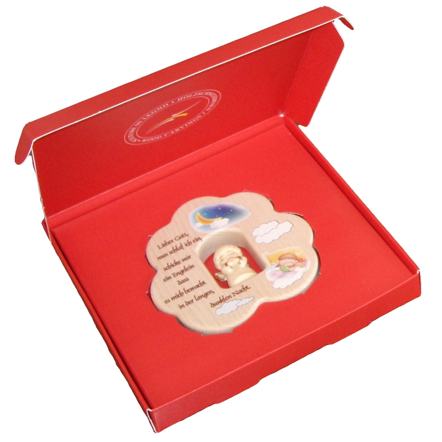 Wolke mit Engel"Lieber Gott.."in Box