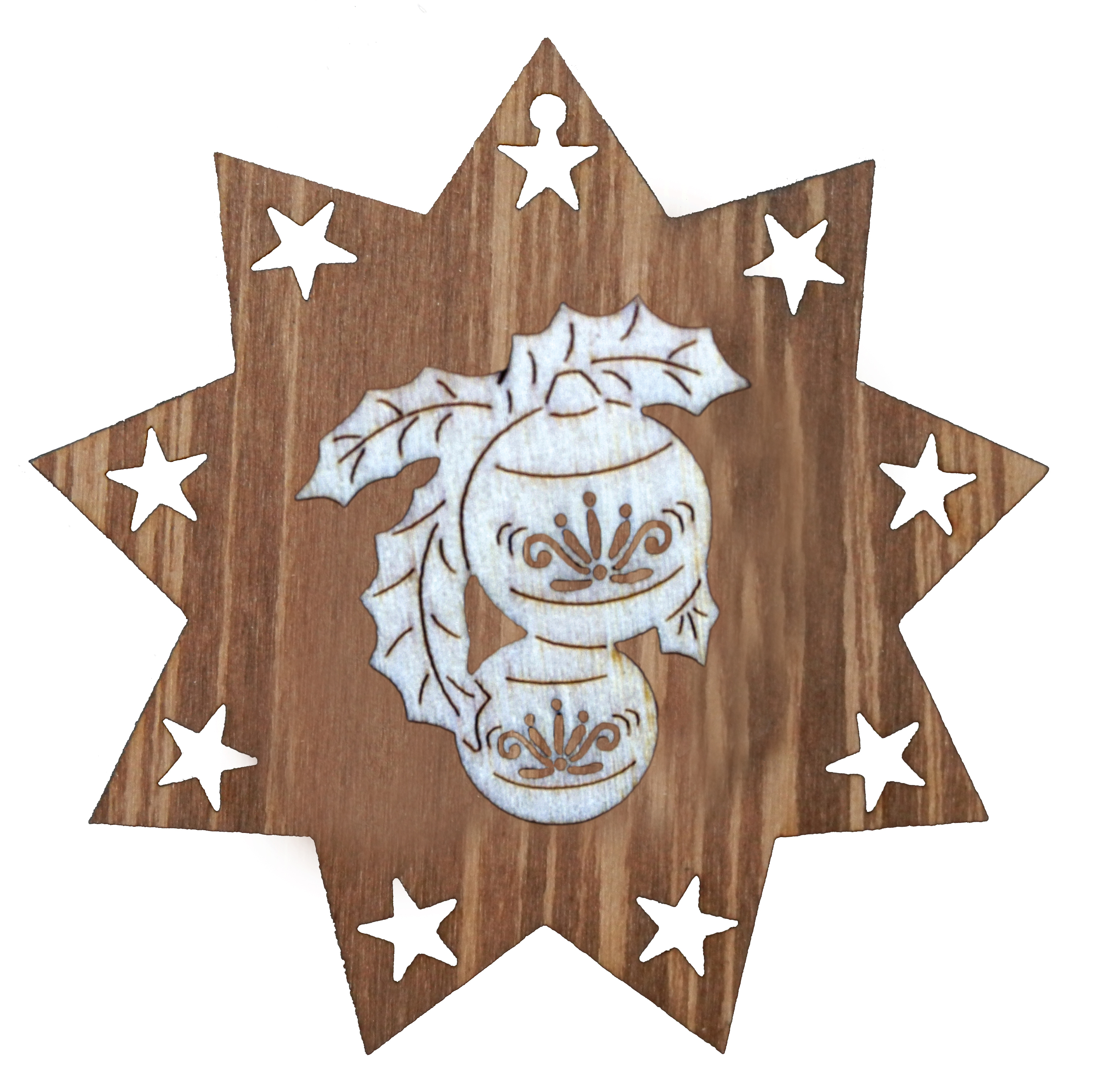 Kugel auf Stern beidseitig