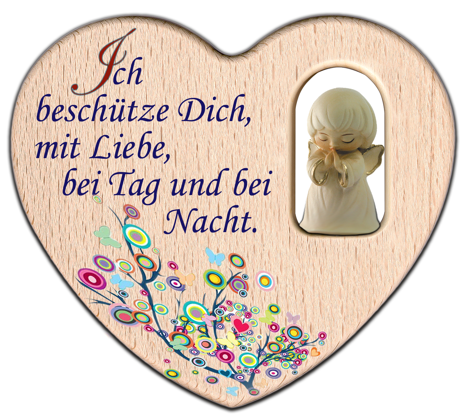 Herz mit Engel_Ich beschütze...