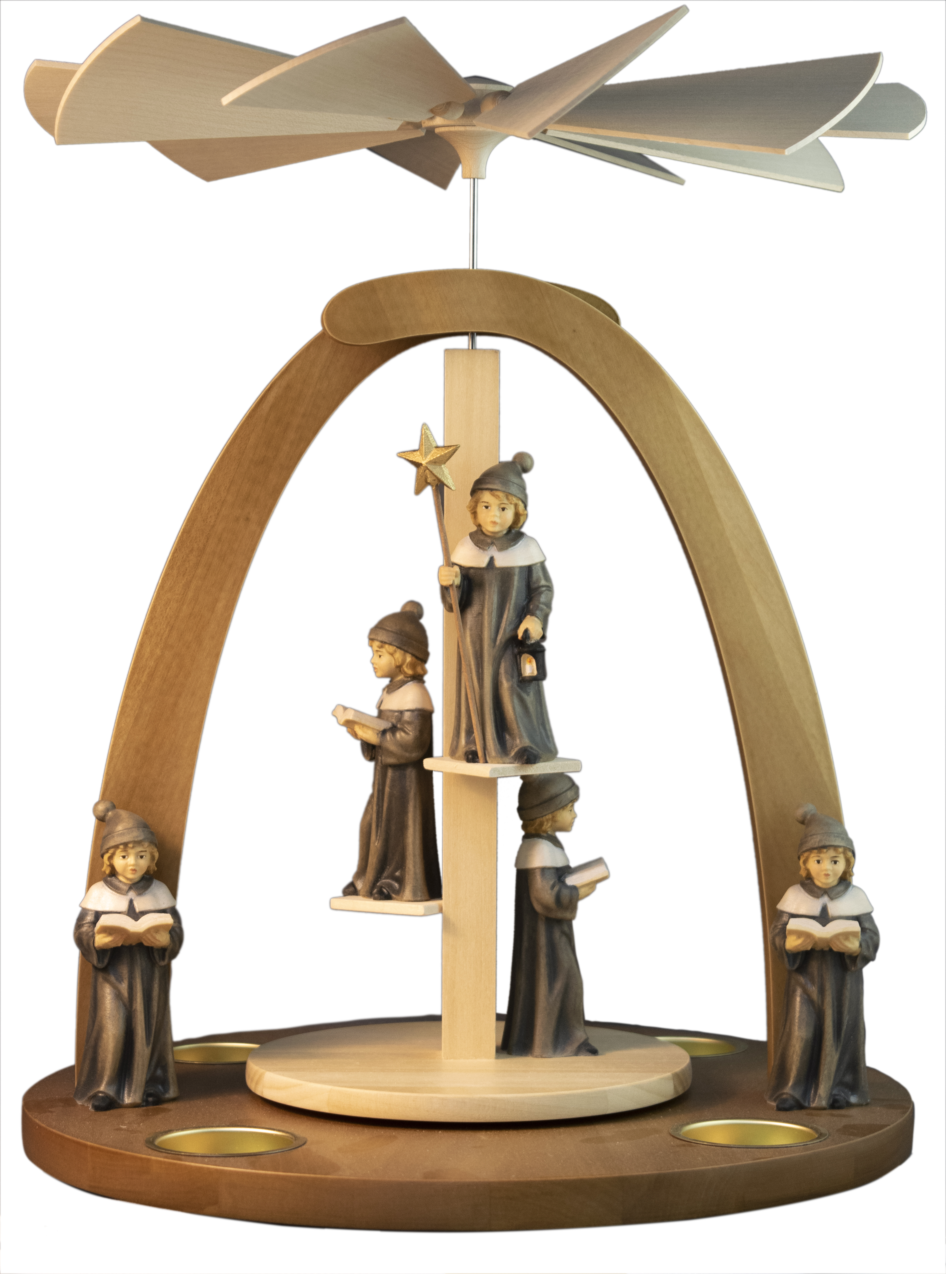 Treppenpyramide mit 5 Kurrende Figuren