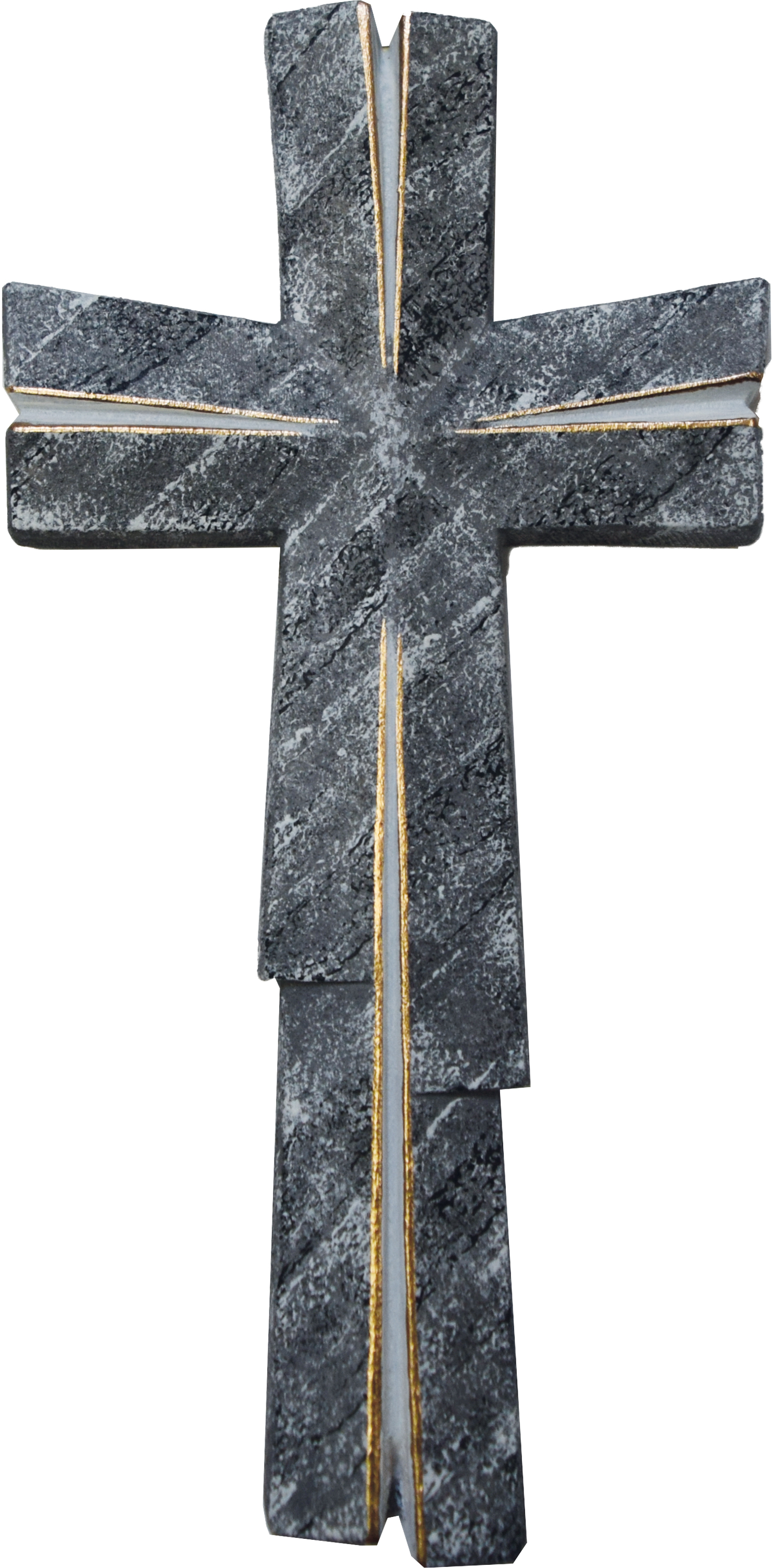 Meditation cross decoration marble gold
