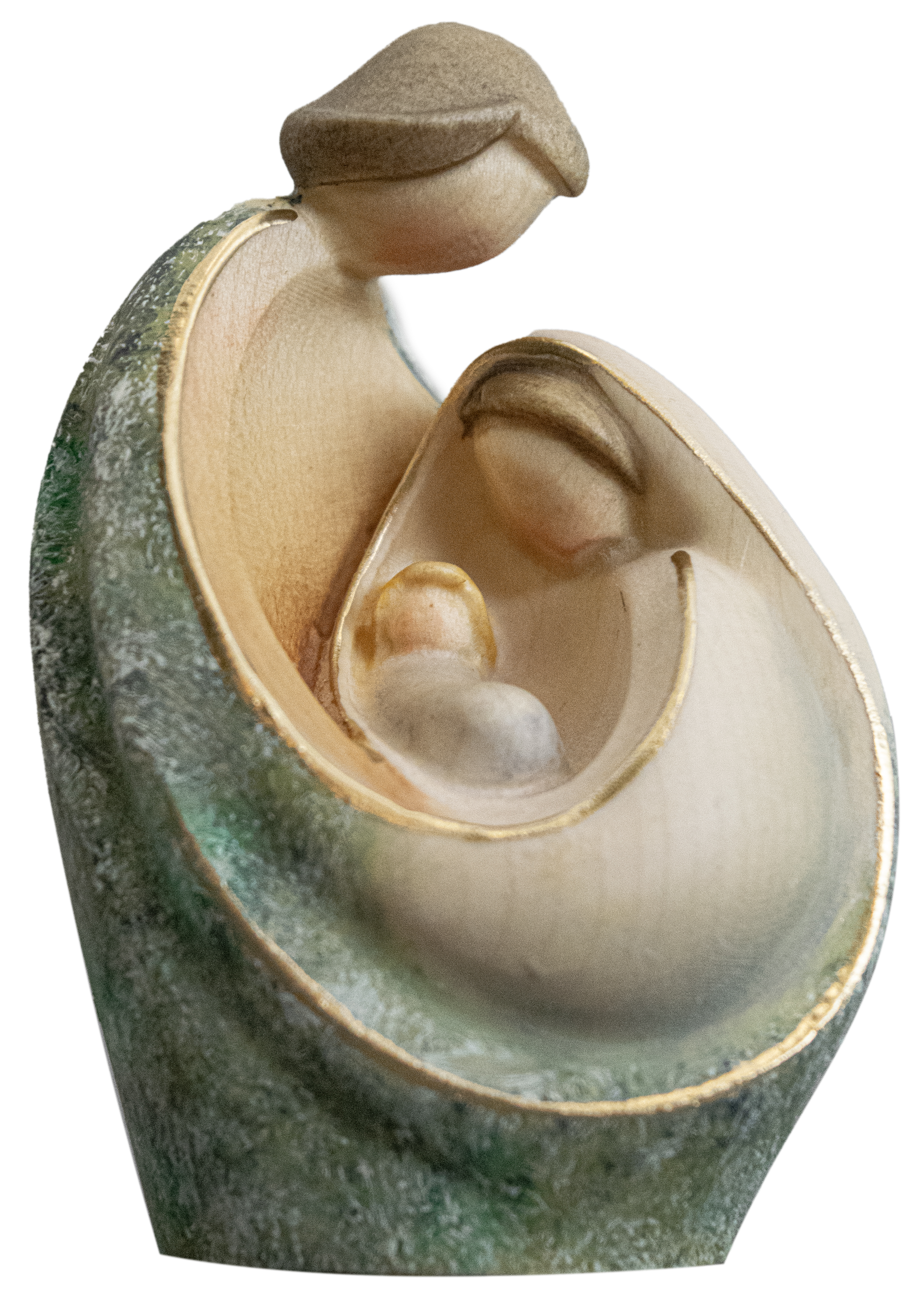 Krippenblock Natía-Art grün weiss