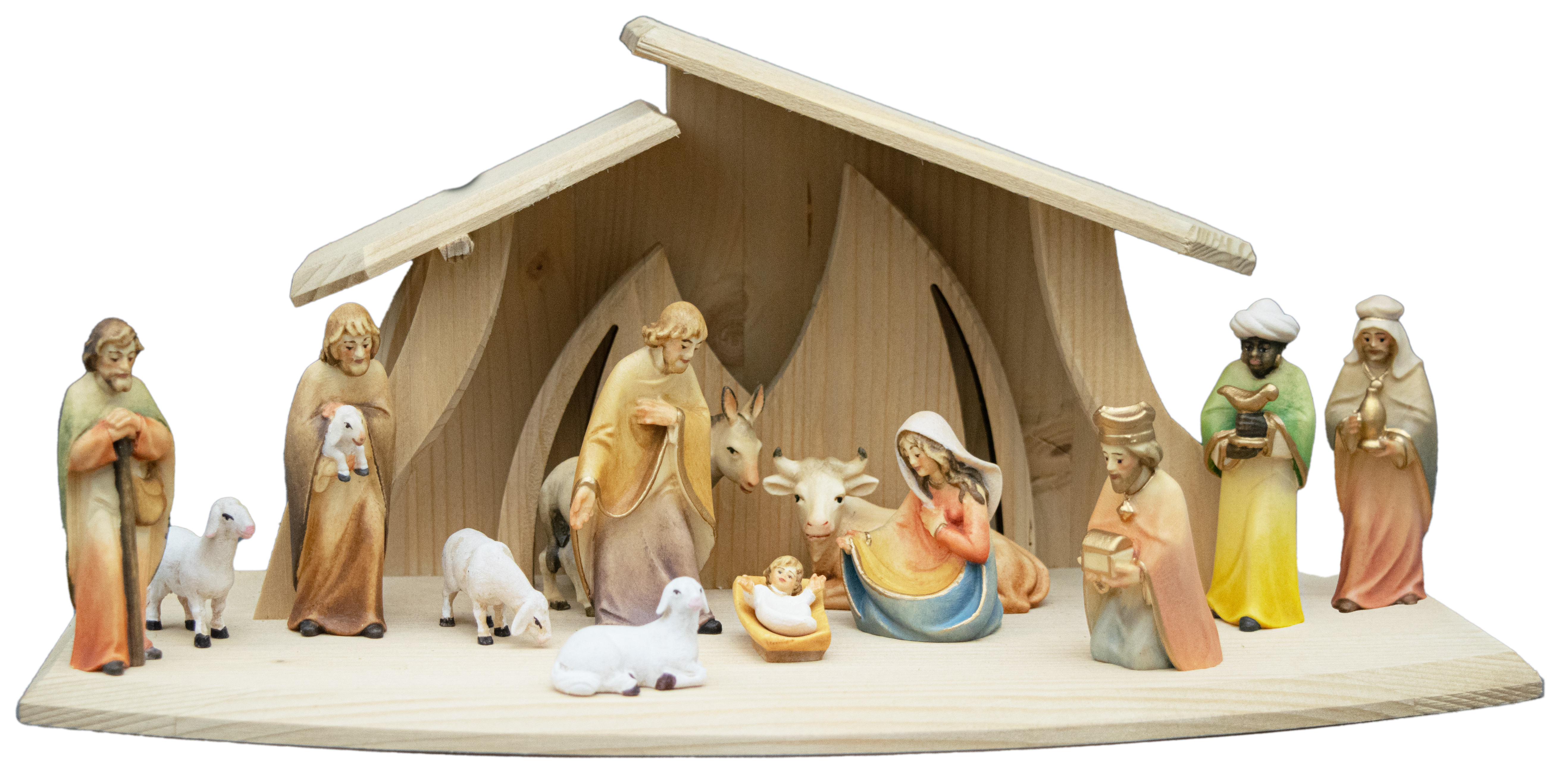 Stall Altea mit Kaledos Krippenfiguren 14tlg.