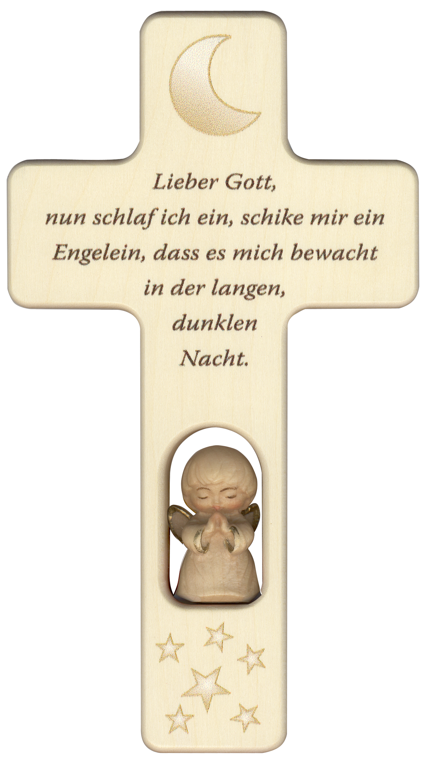 Kreuz mit Engel "Lieber Gott.."