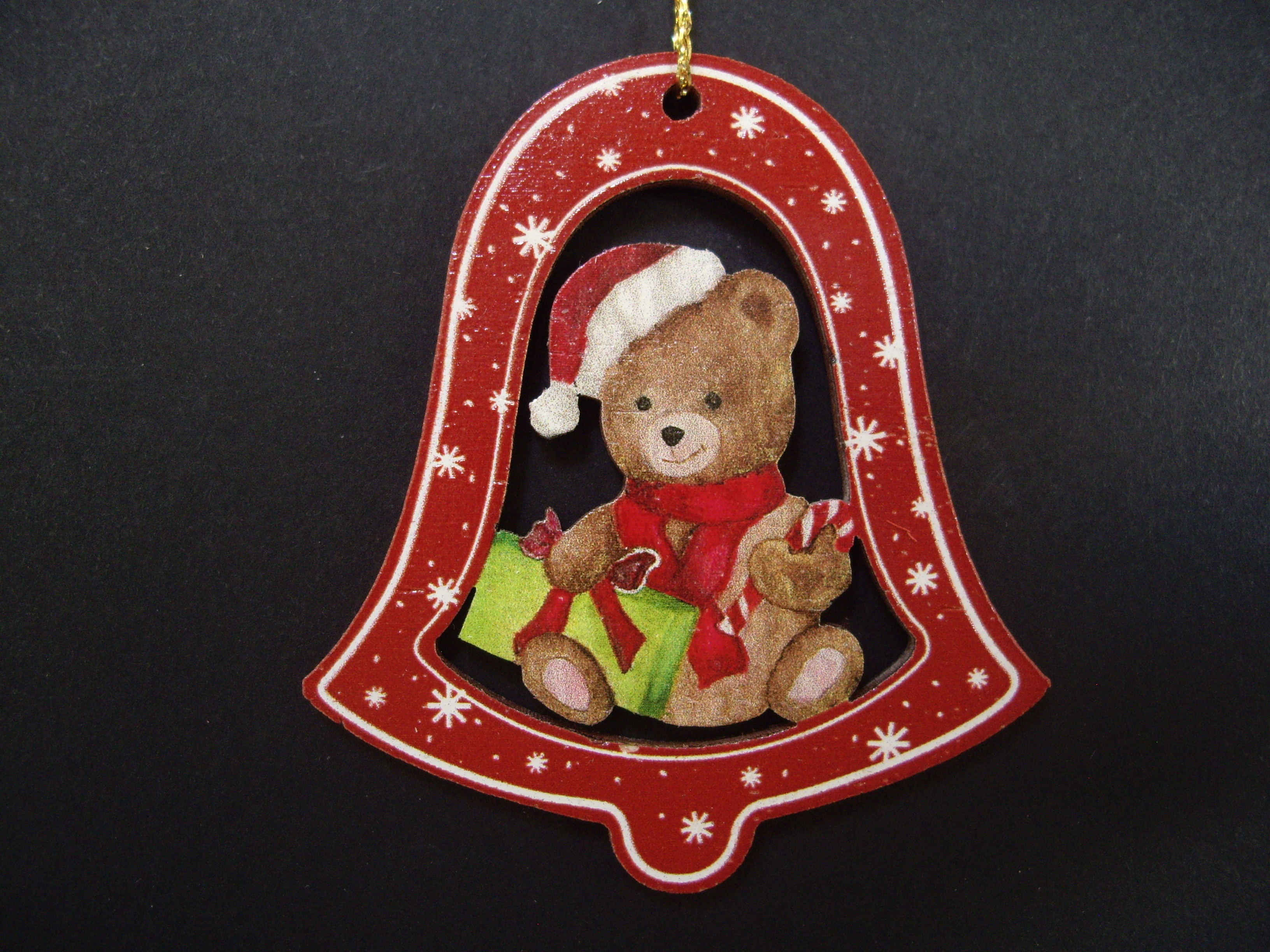 Glocken Rot mit Weihnachtsmann